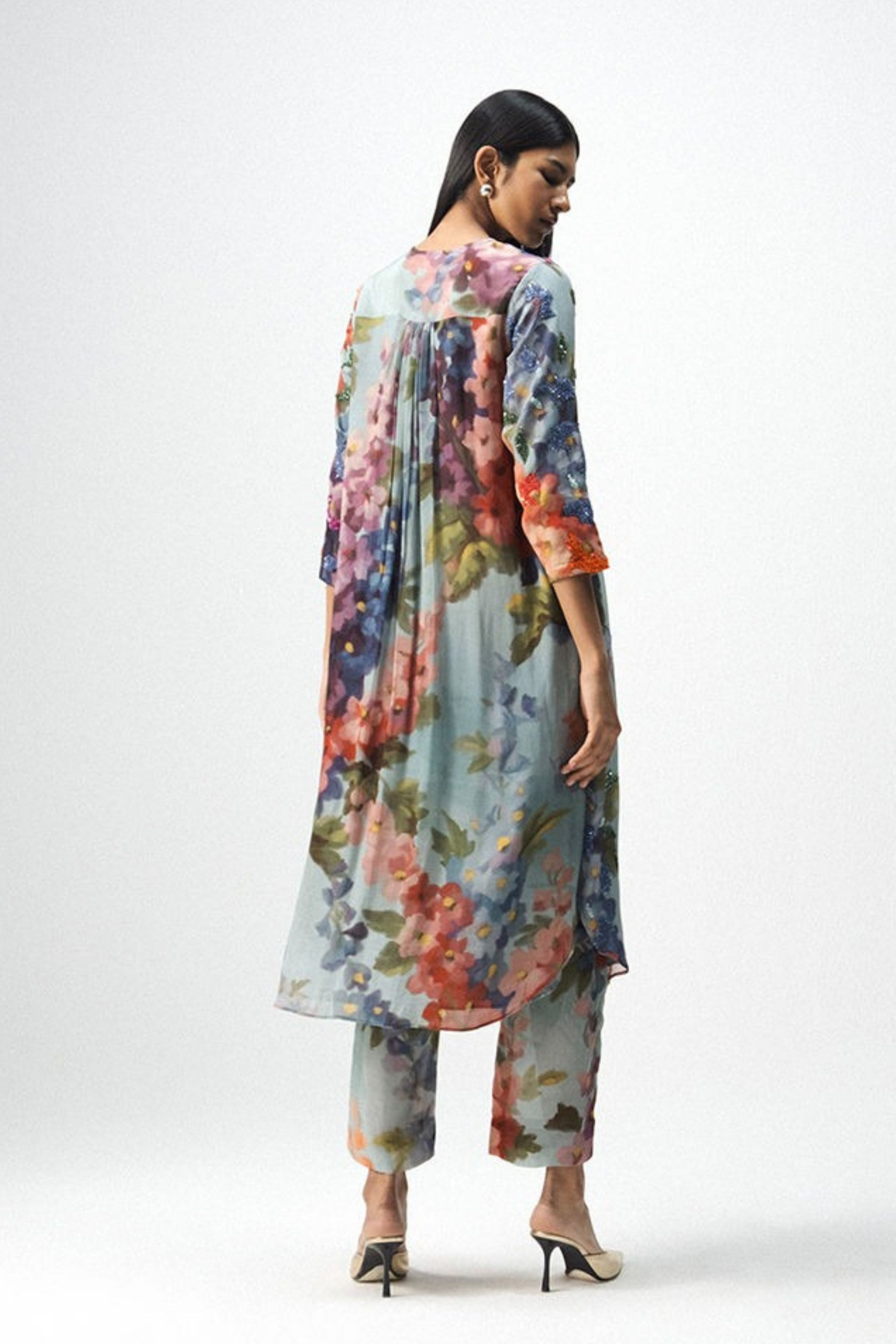 Darlington Long Embroidered Kurta Set