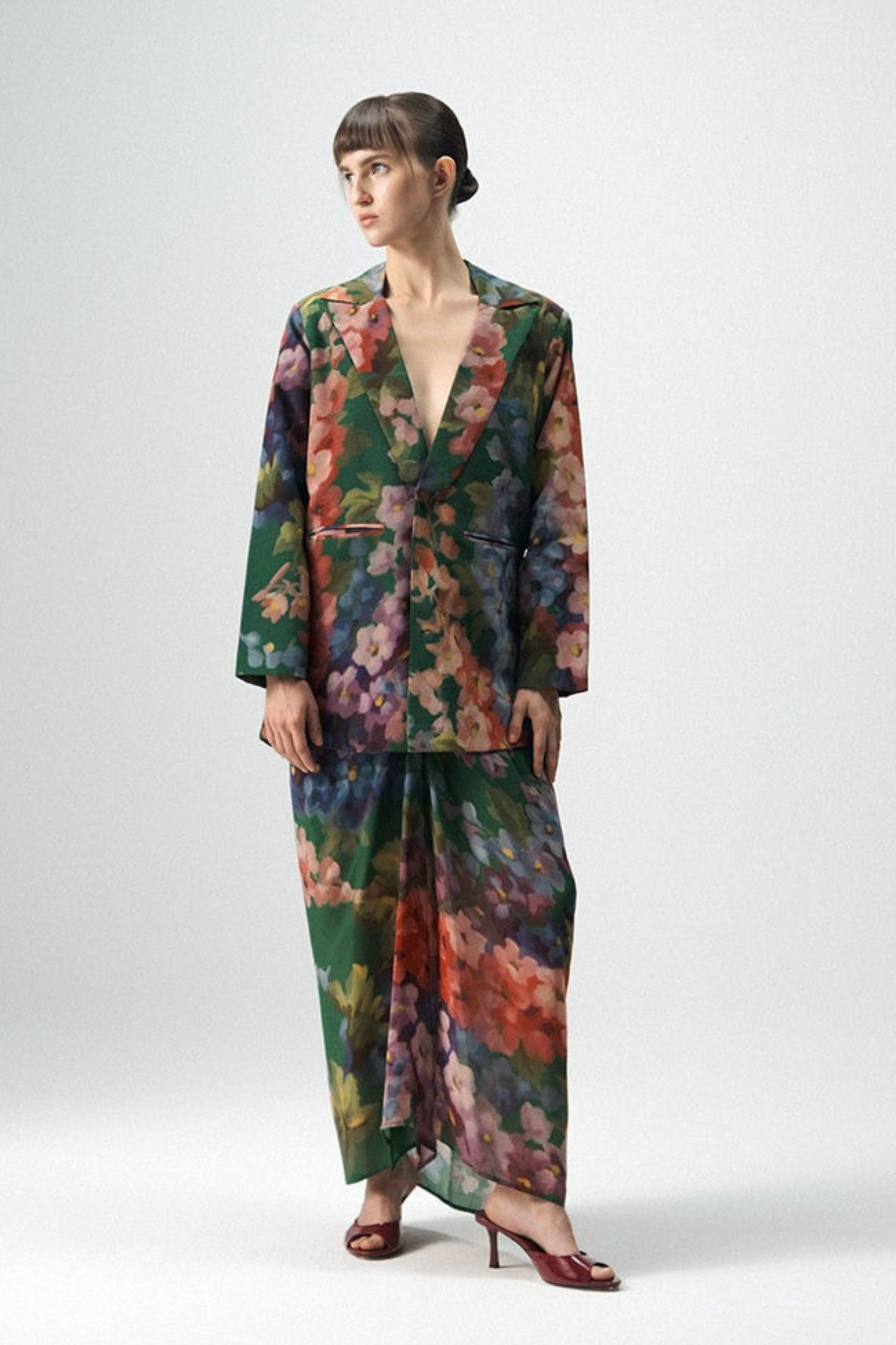 Thea Blazer & Skirt Set