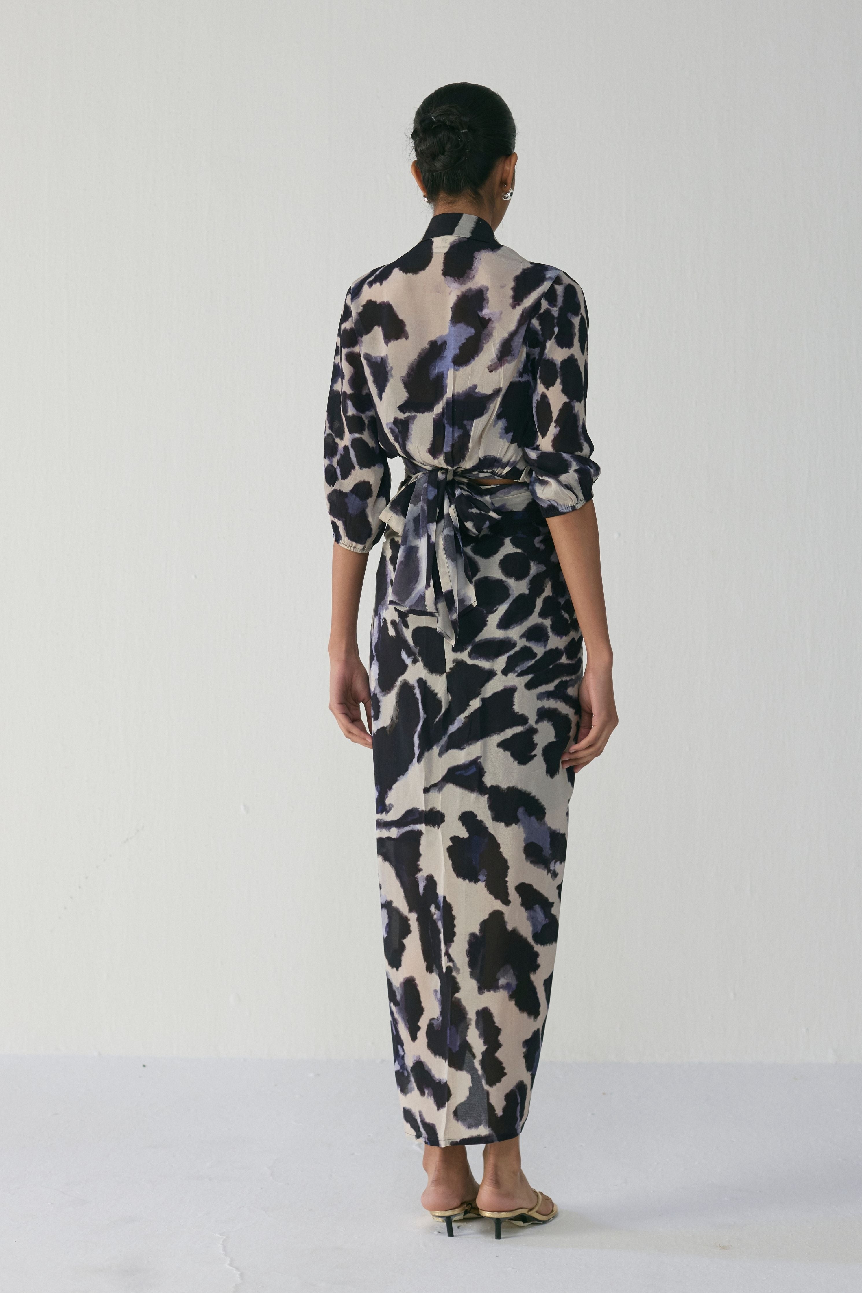 Samburu Tie Up Top And Skirt Set