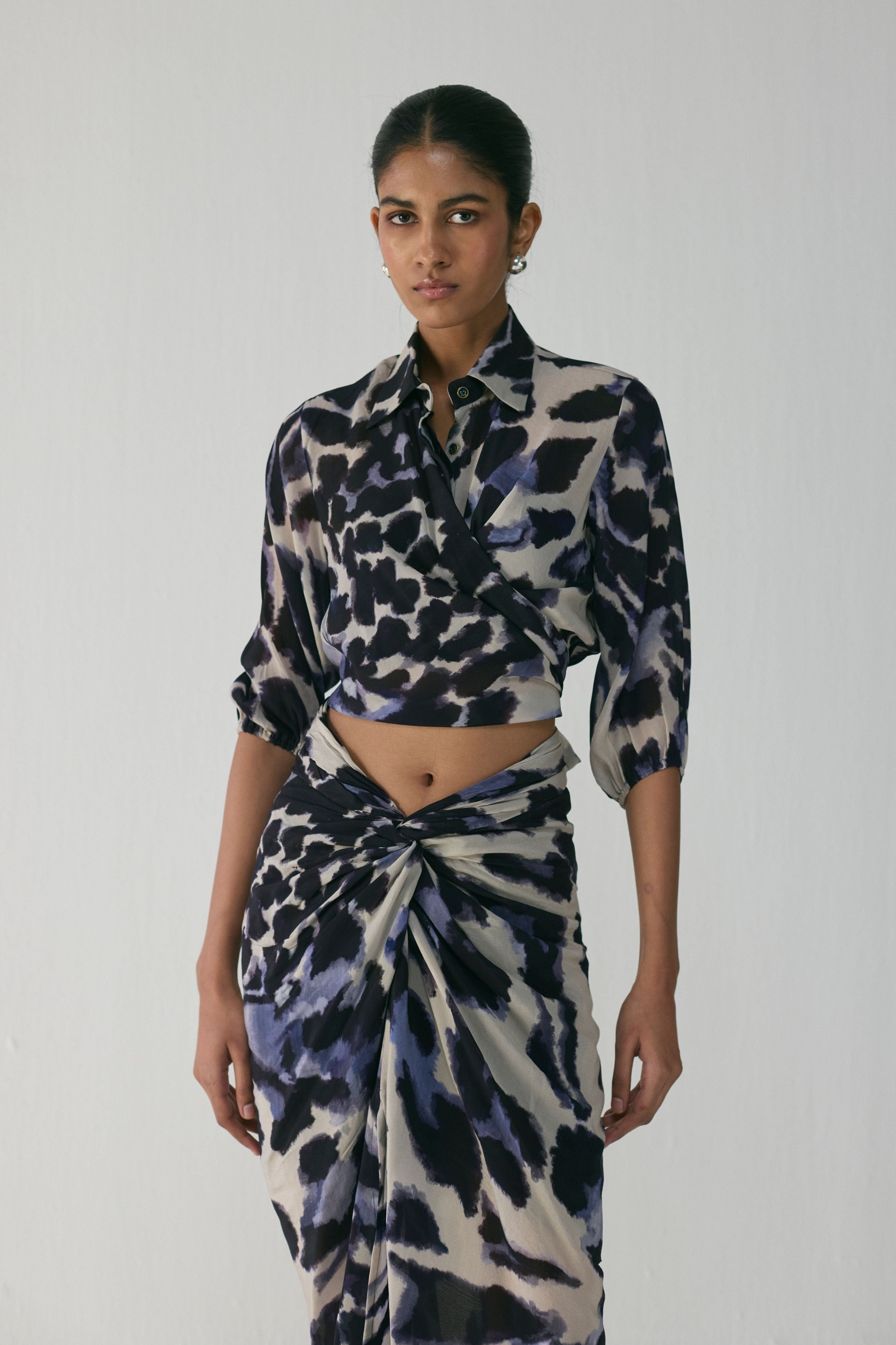 Samburu Tie Up Top And Skirt Set