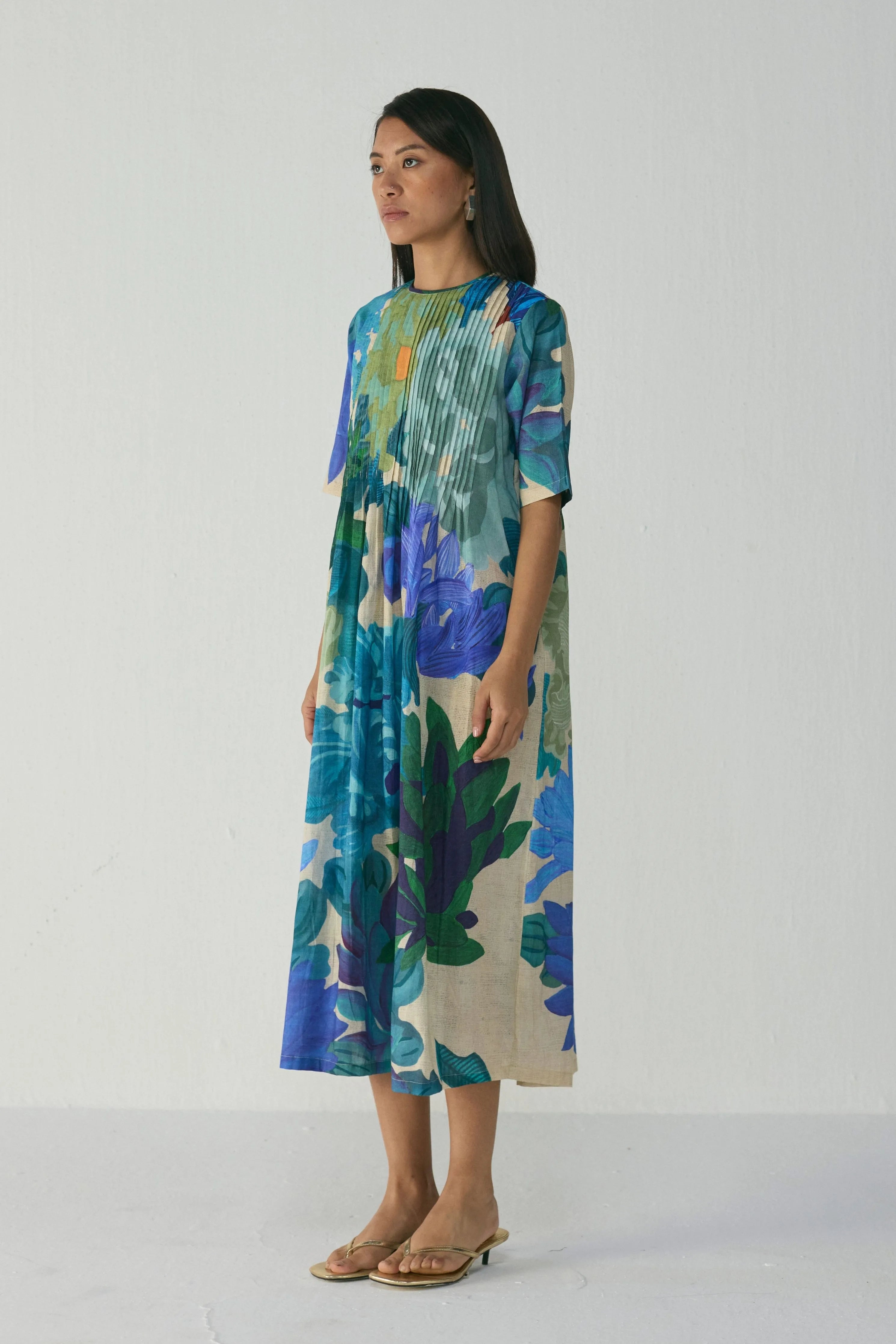 Garden Party Pintucks Dress