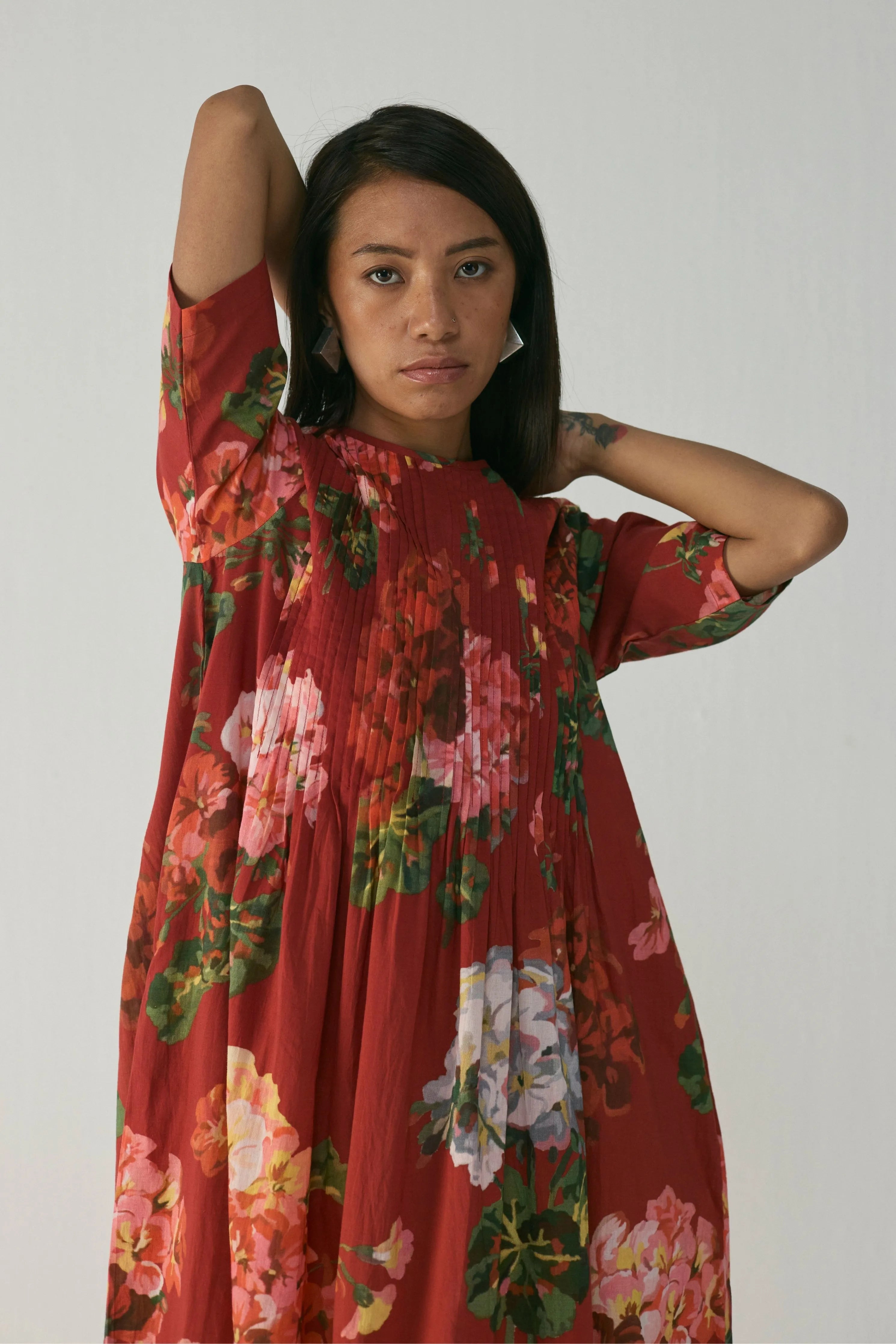 Jingle Pintucks Dress