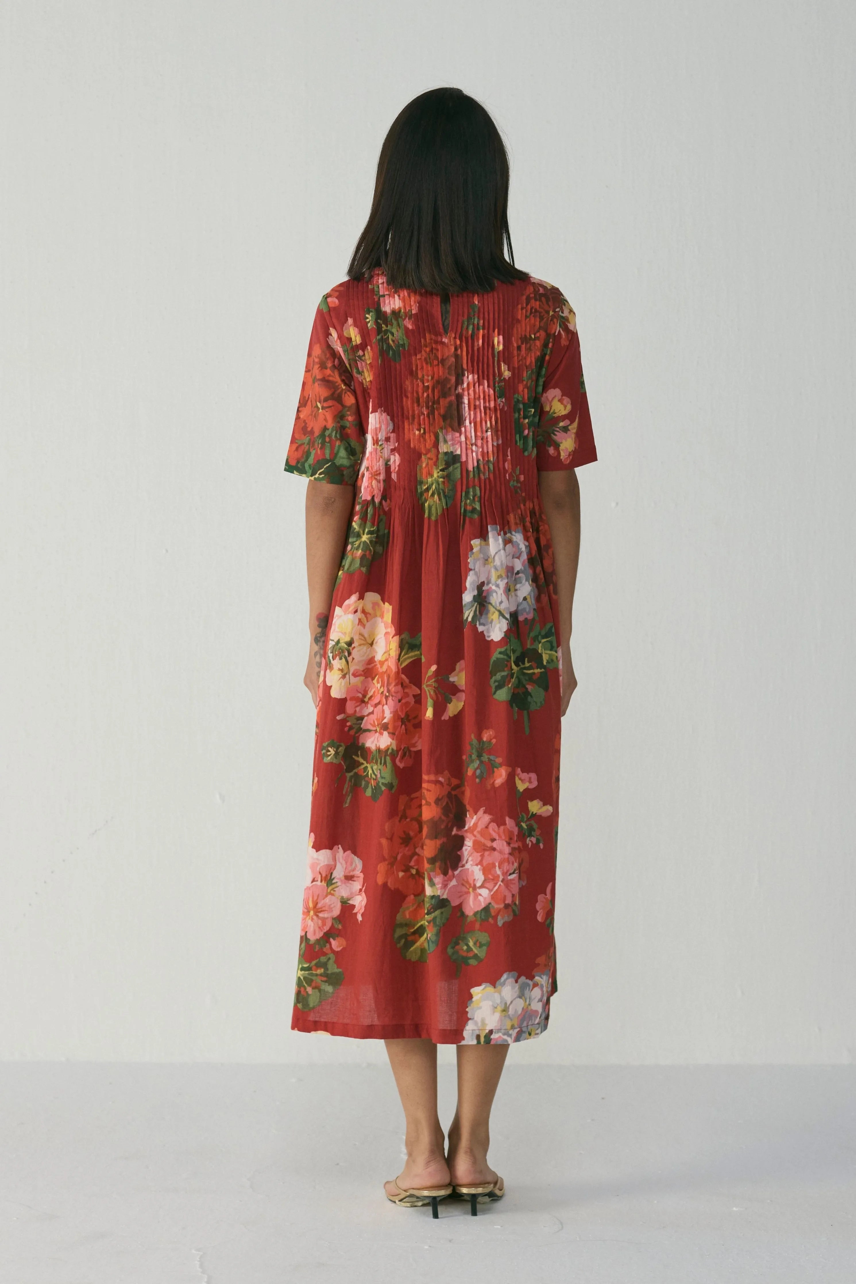 Jingle Pintucks Dress