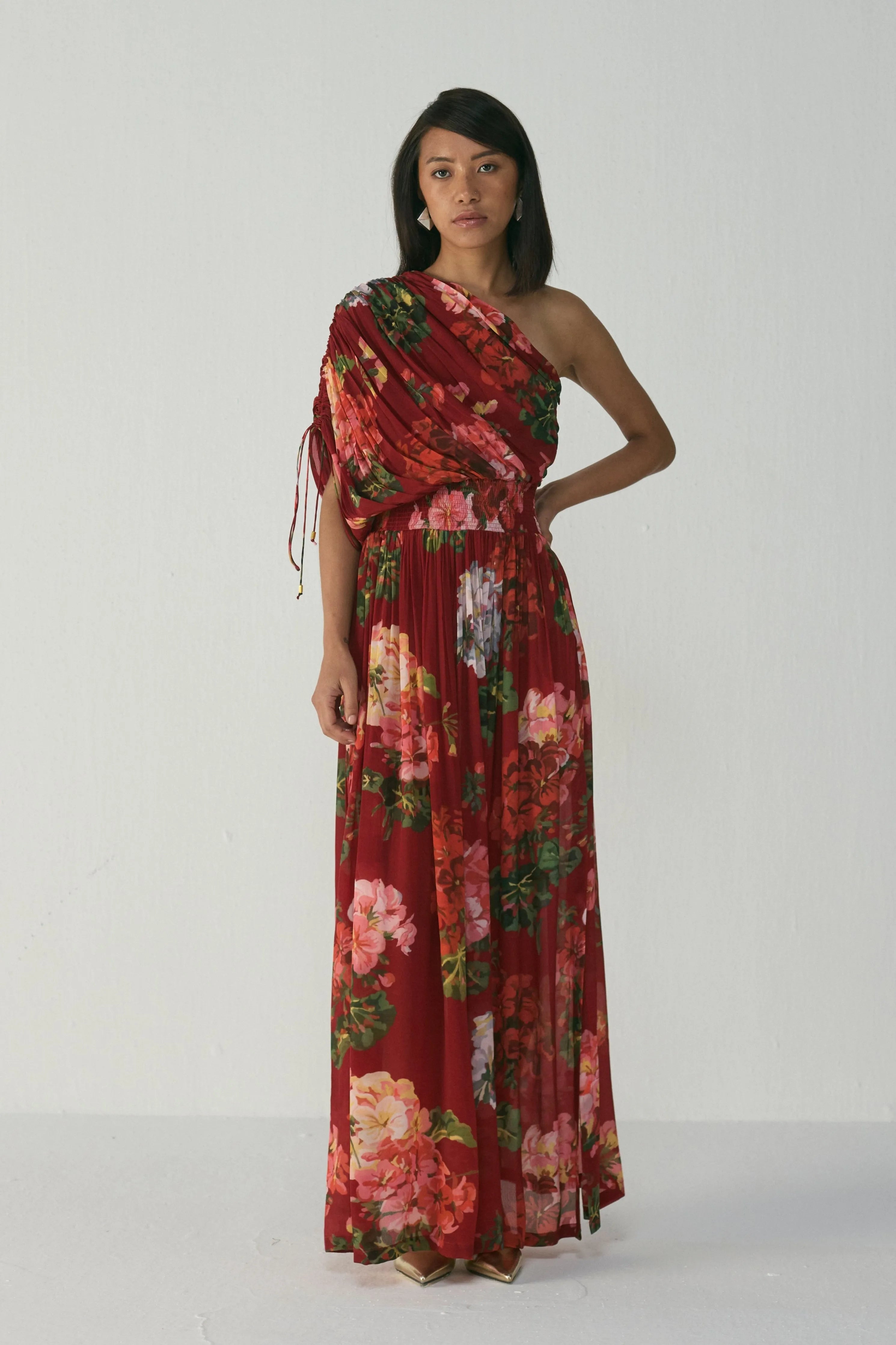 Jingle One Shoulder Dress