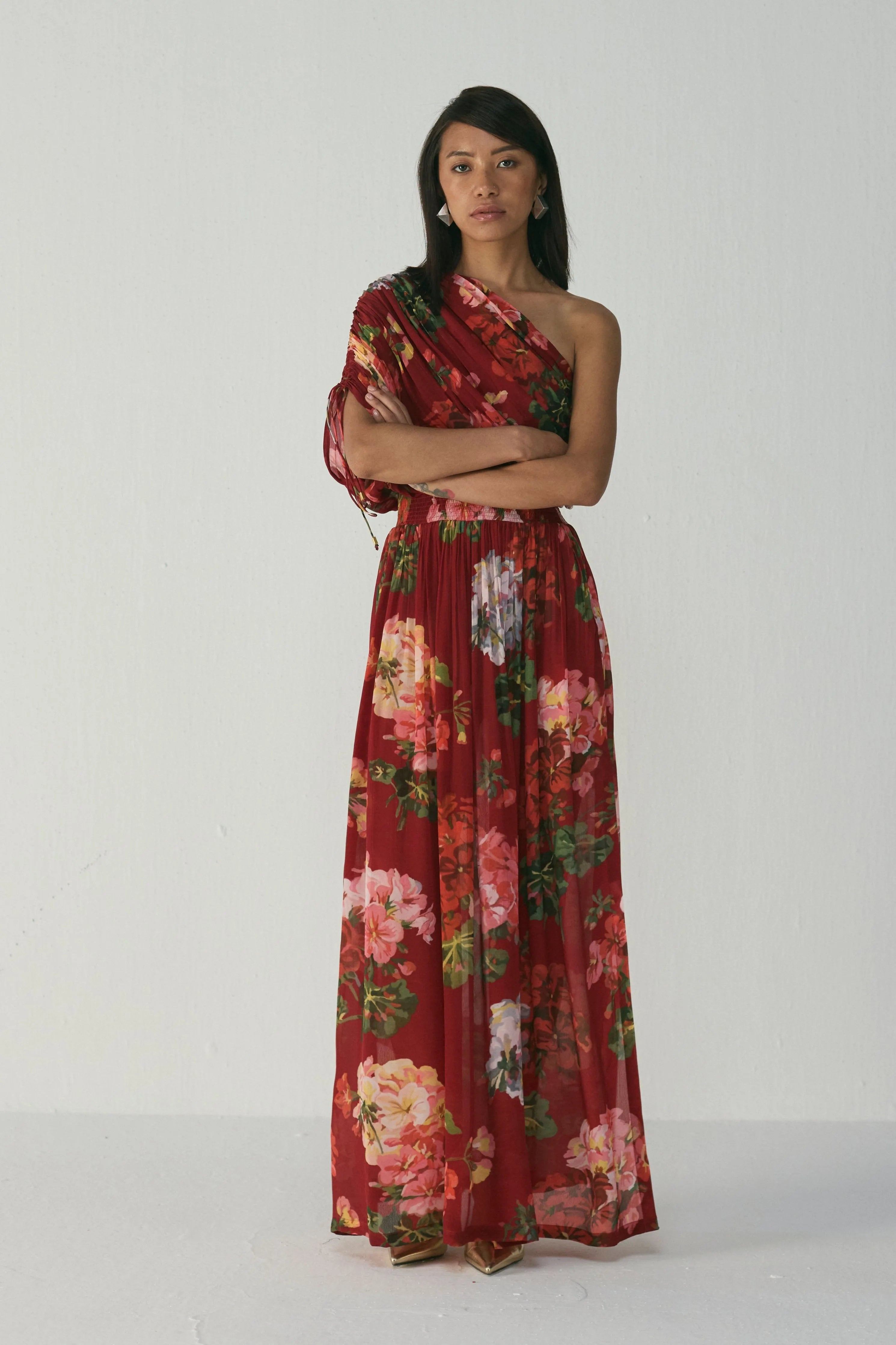 Jingle One Shoulder Dress