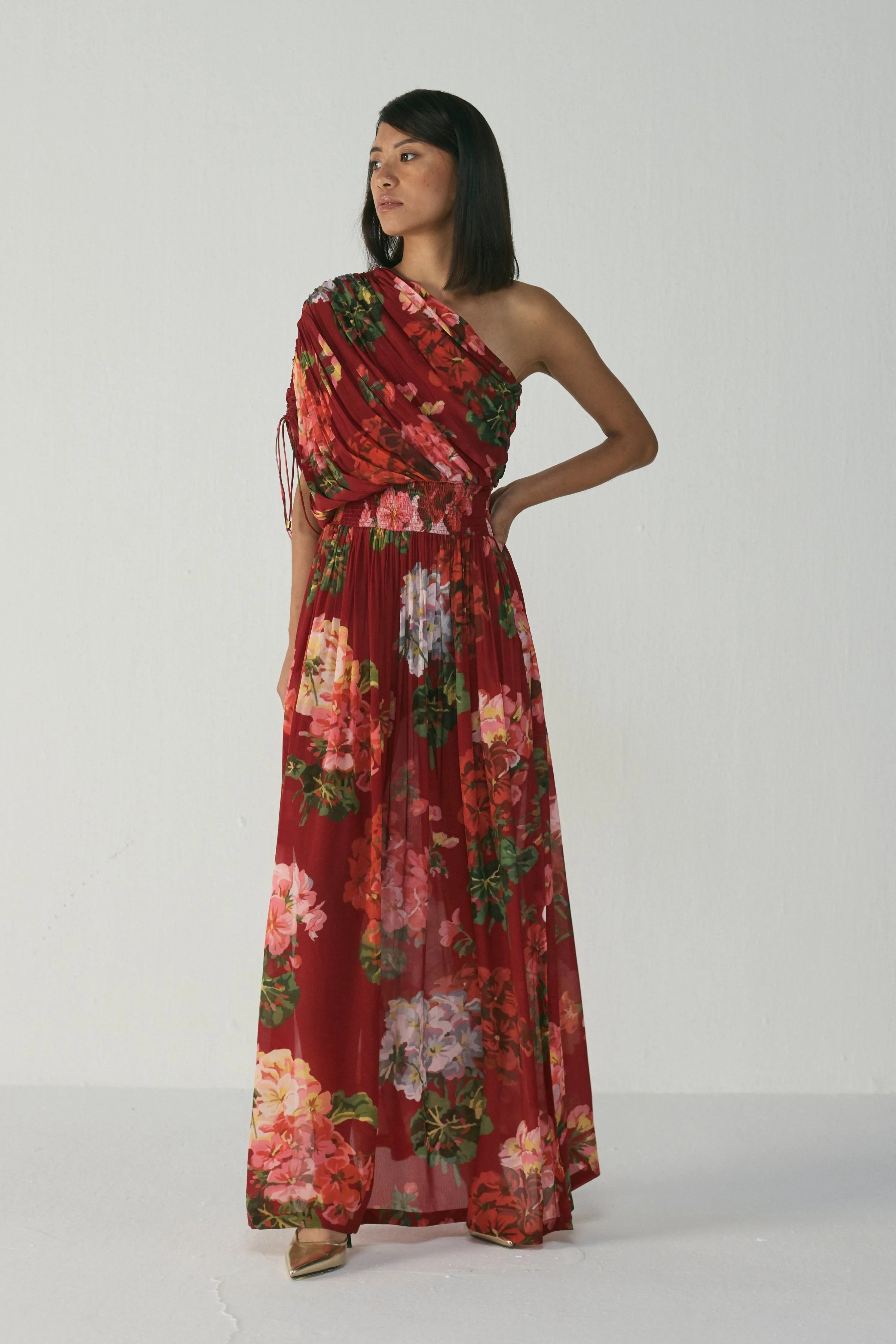Jingle One Shoulder Dress