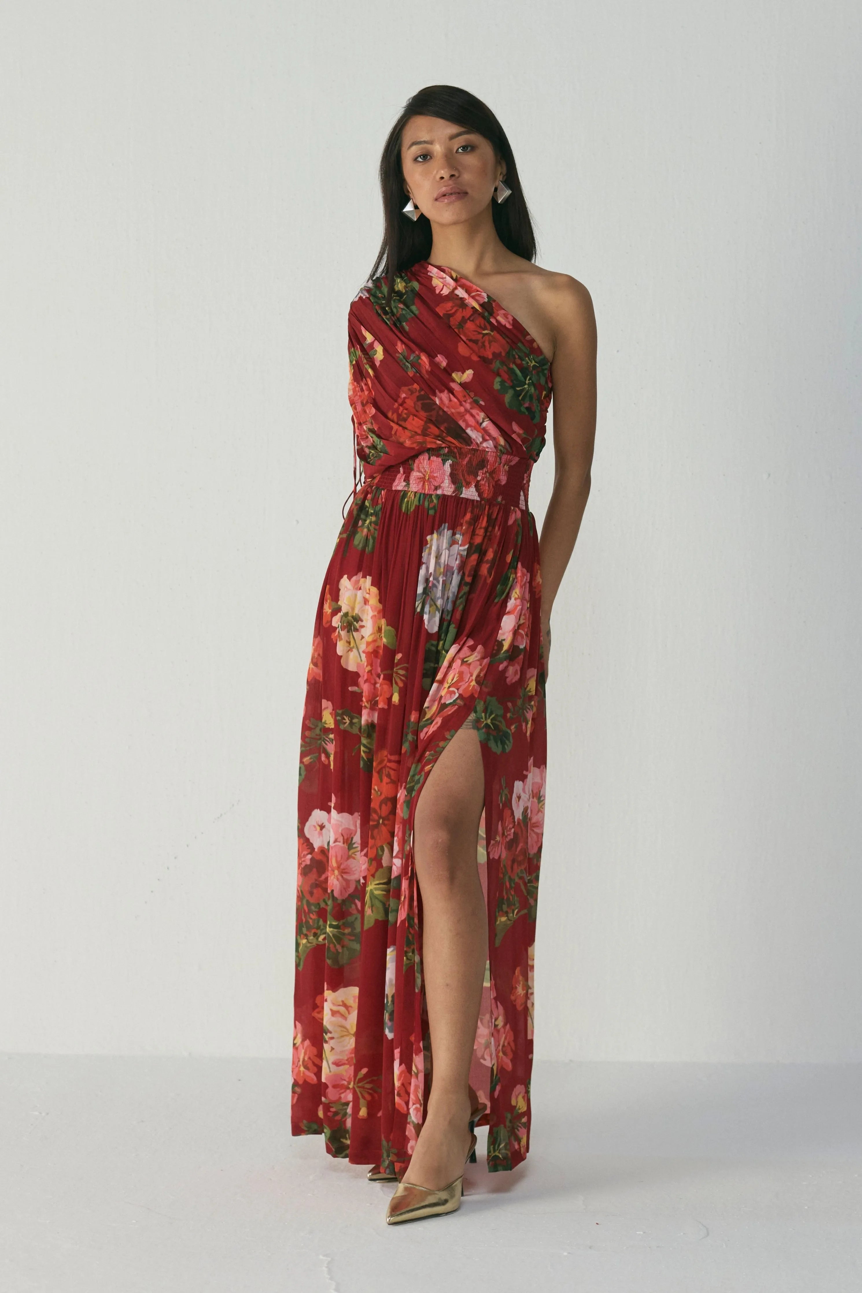 Jingle One Shoulder Dress
