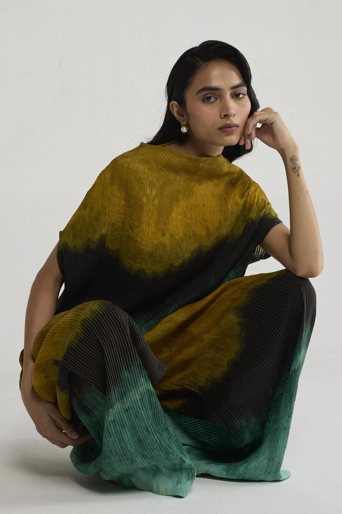 Uri Pintucks Top