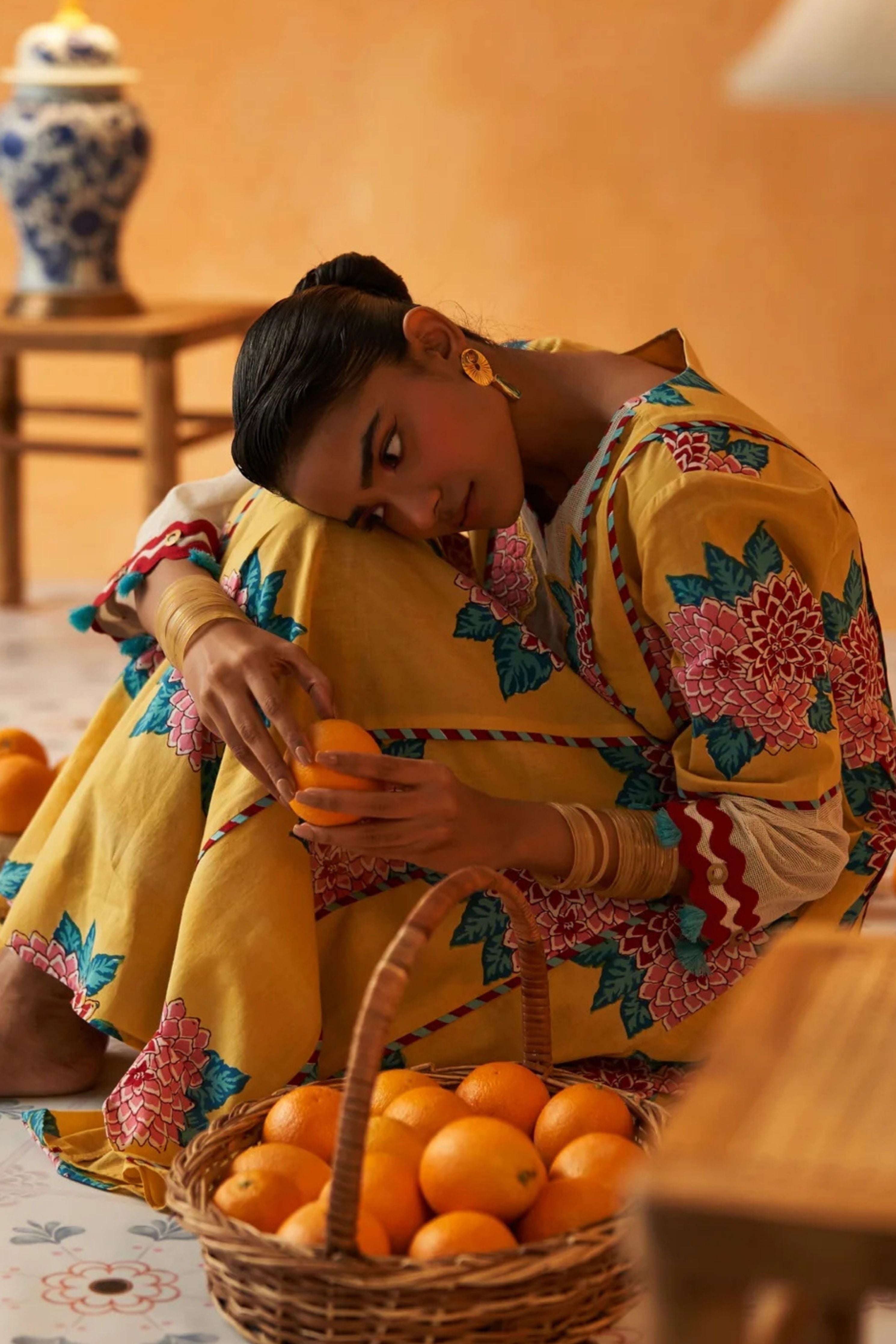 Yamini Pastel Yellow Kalidaar Kurta Set