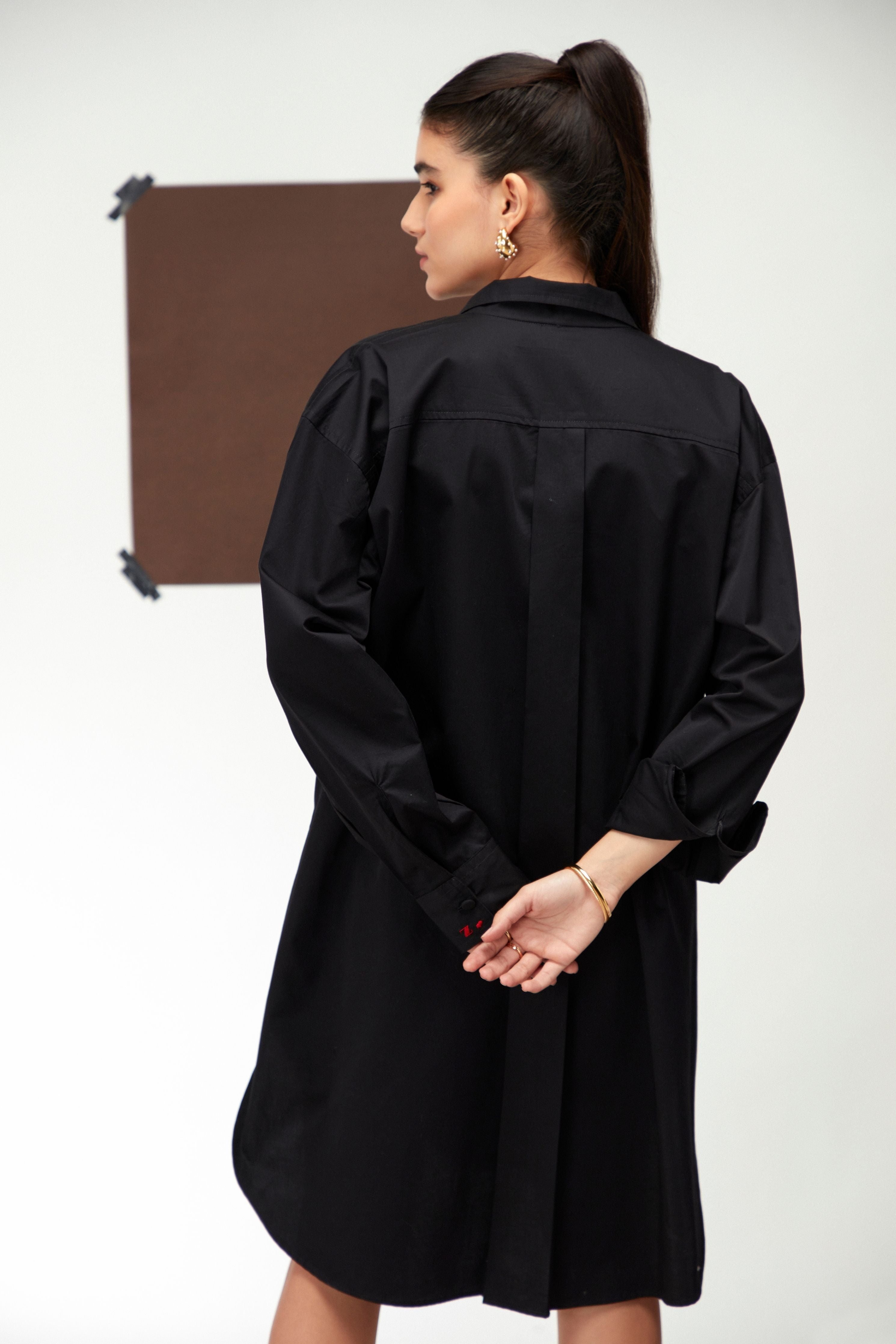 BELLE NOIR SHIRT DRESS
