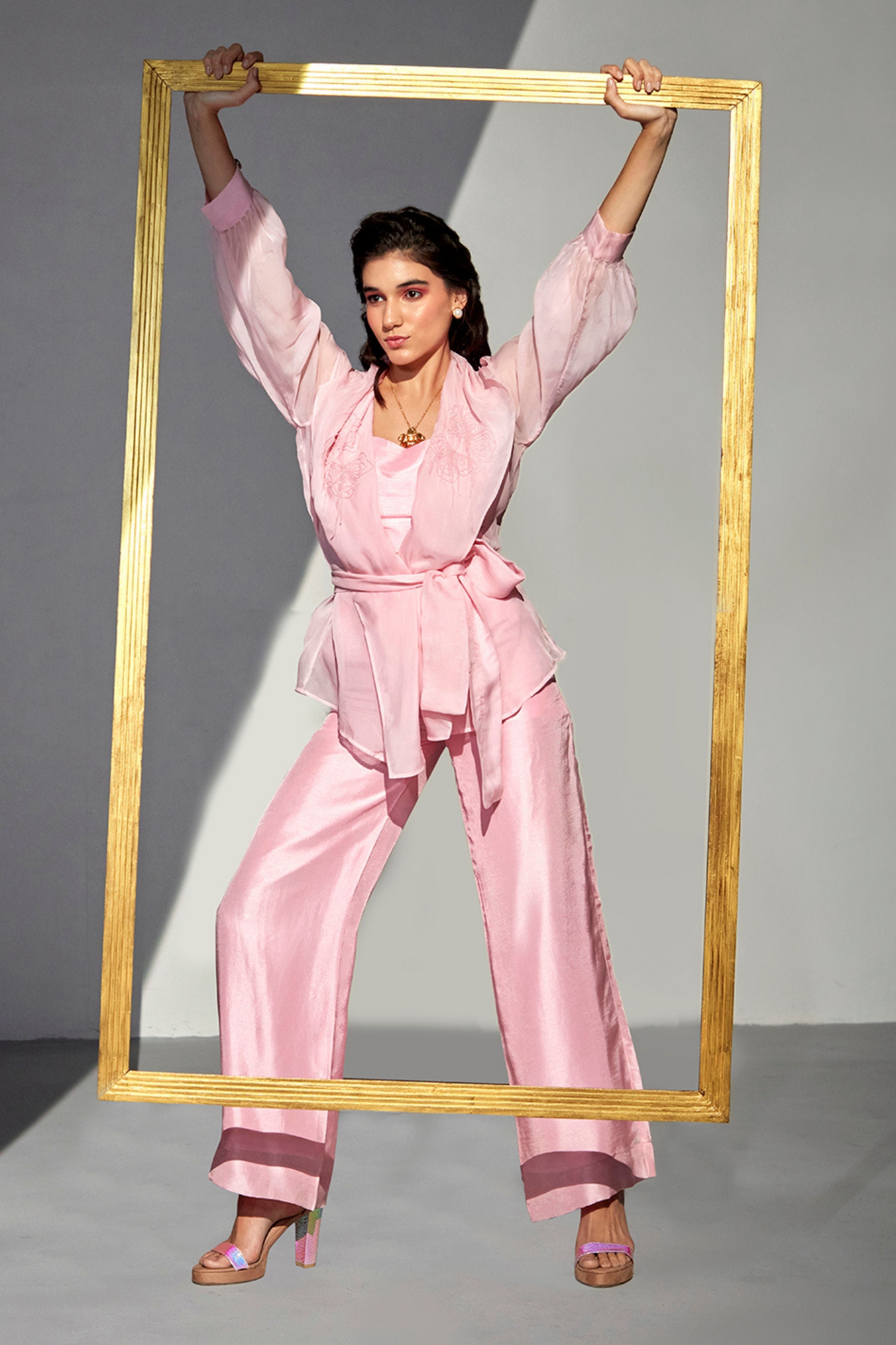 MIRAGE ORGANZA BLAZER SET