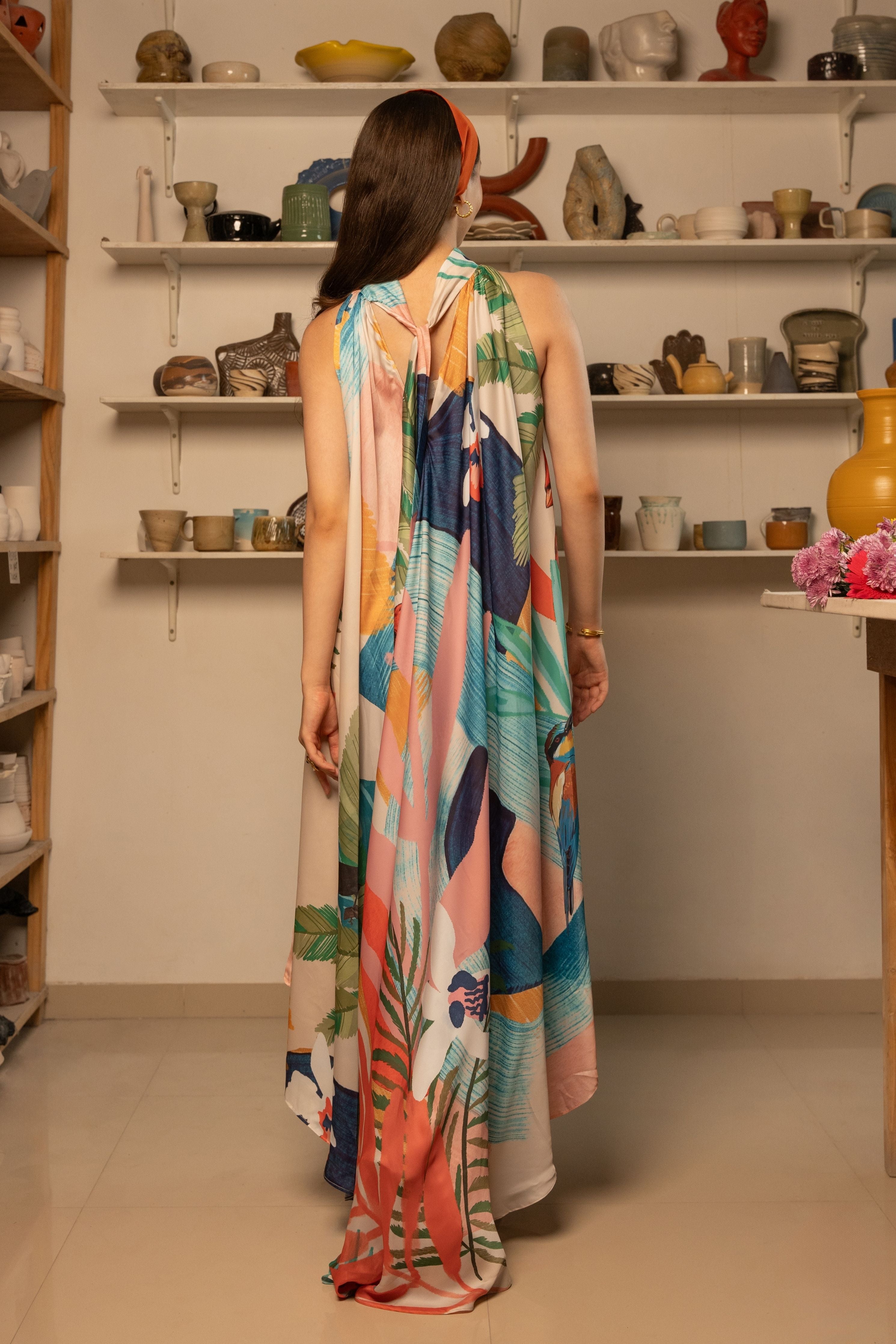 Selam Halter Neck Dress