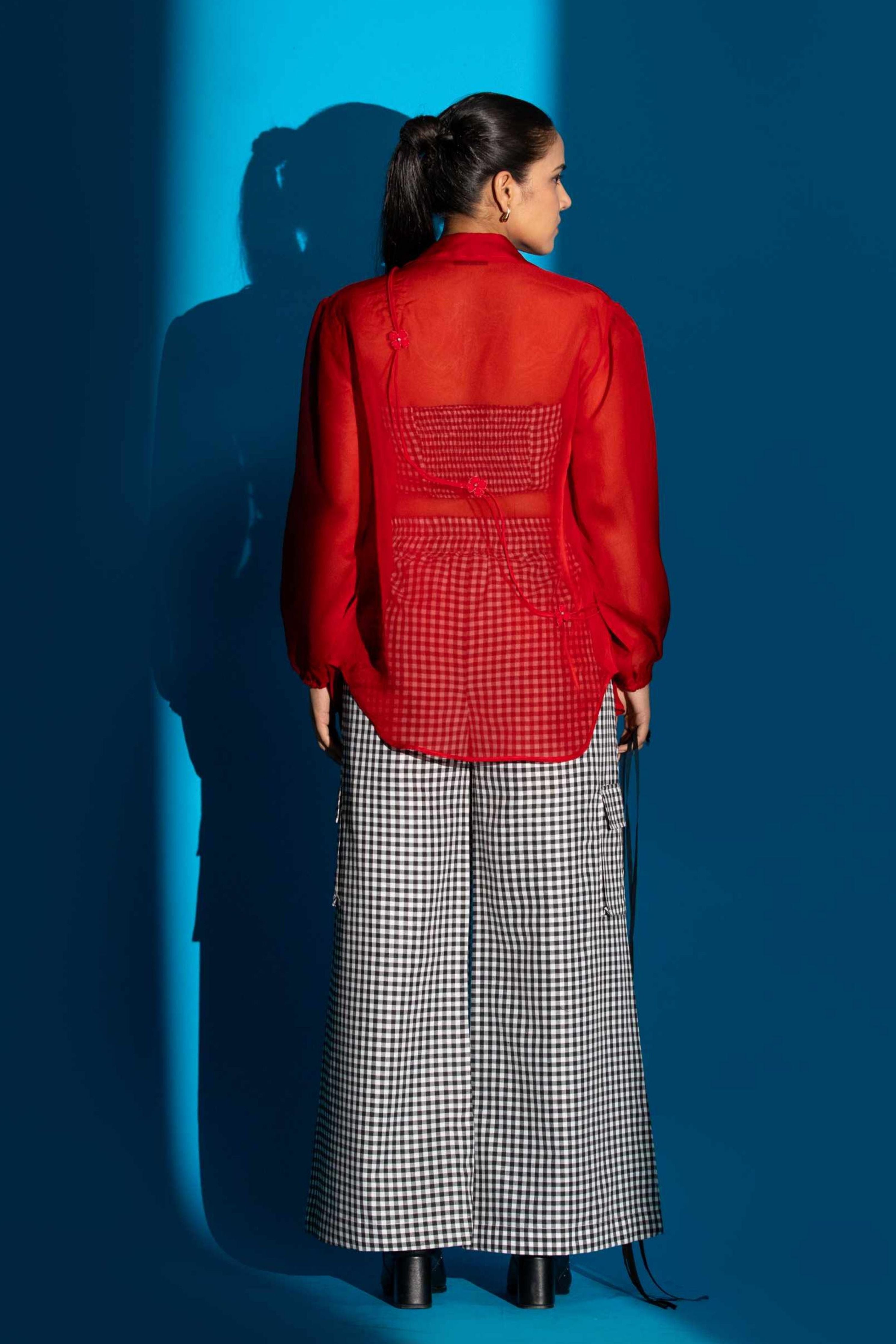 Red Zinnia Shirt