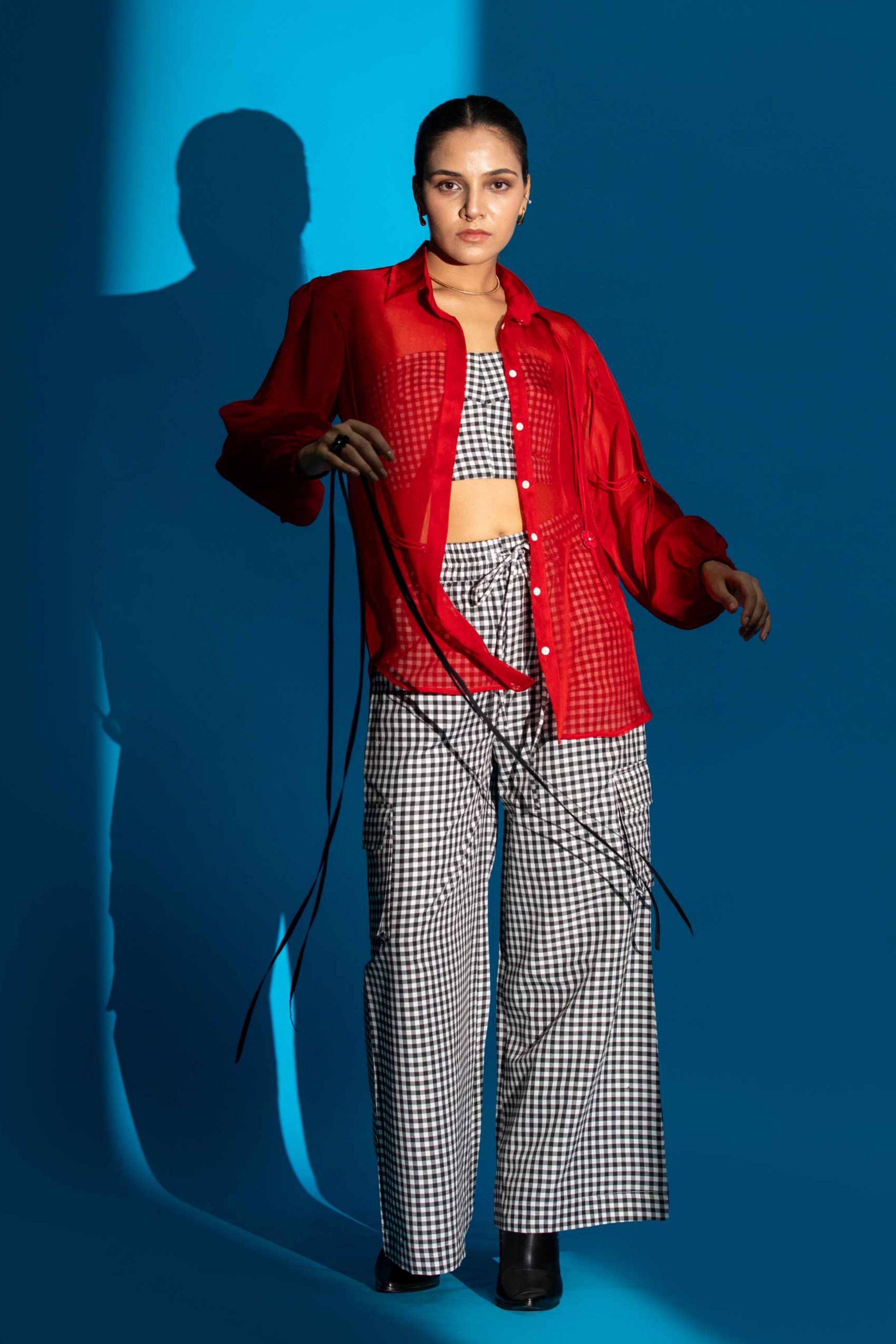 Red Zinnia Shirt