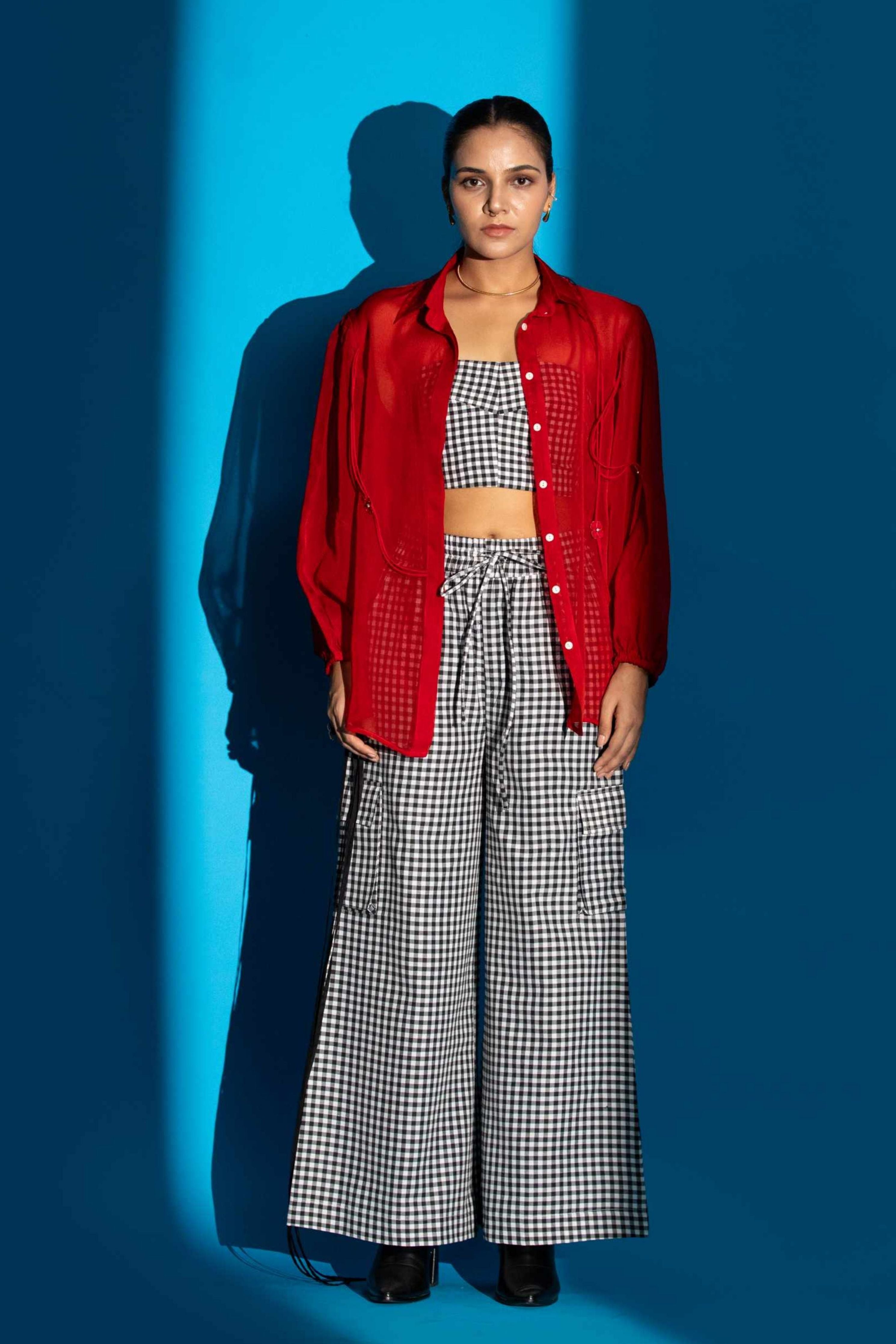 Red Zinnia Shirt