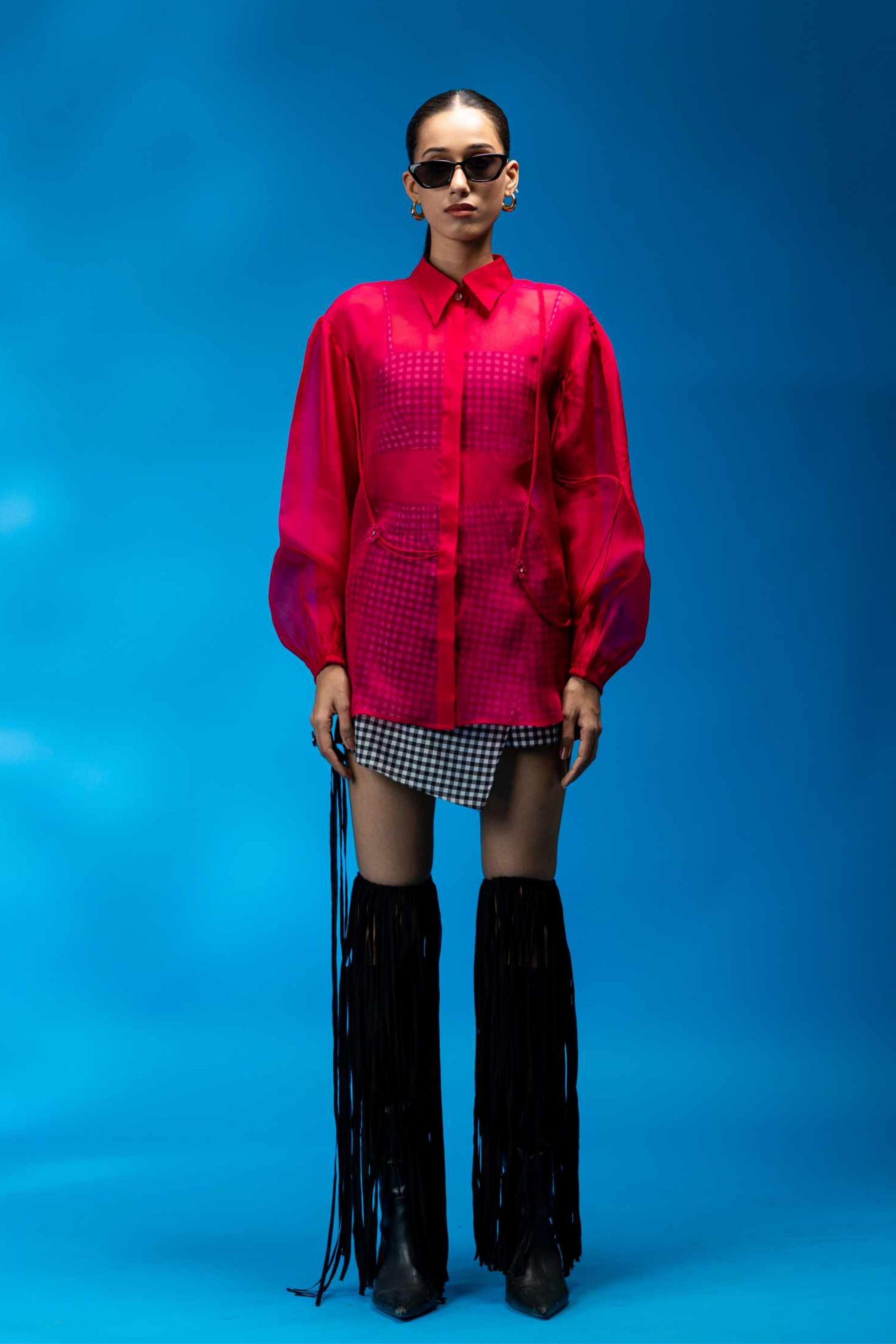 Magenta Zinnia Shirt