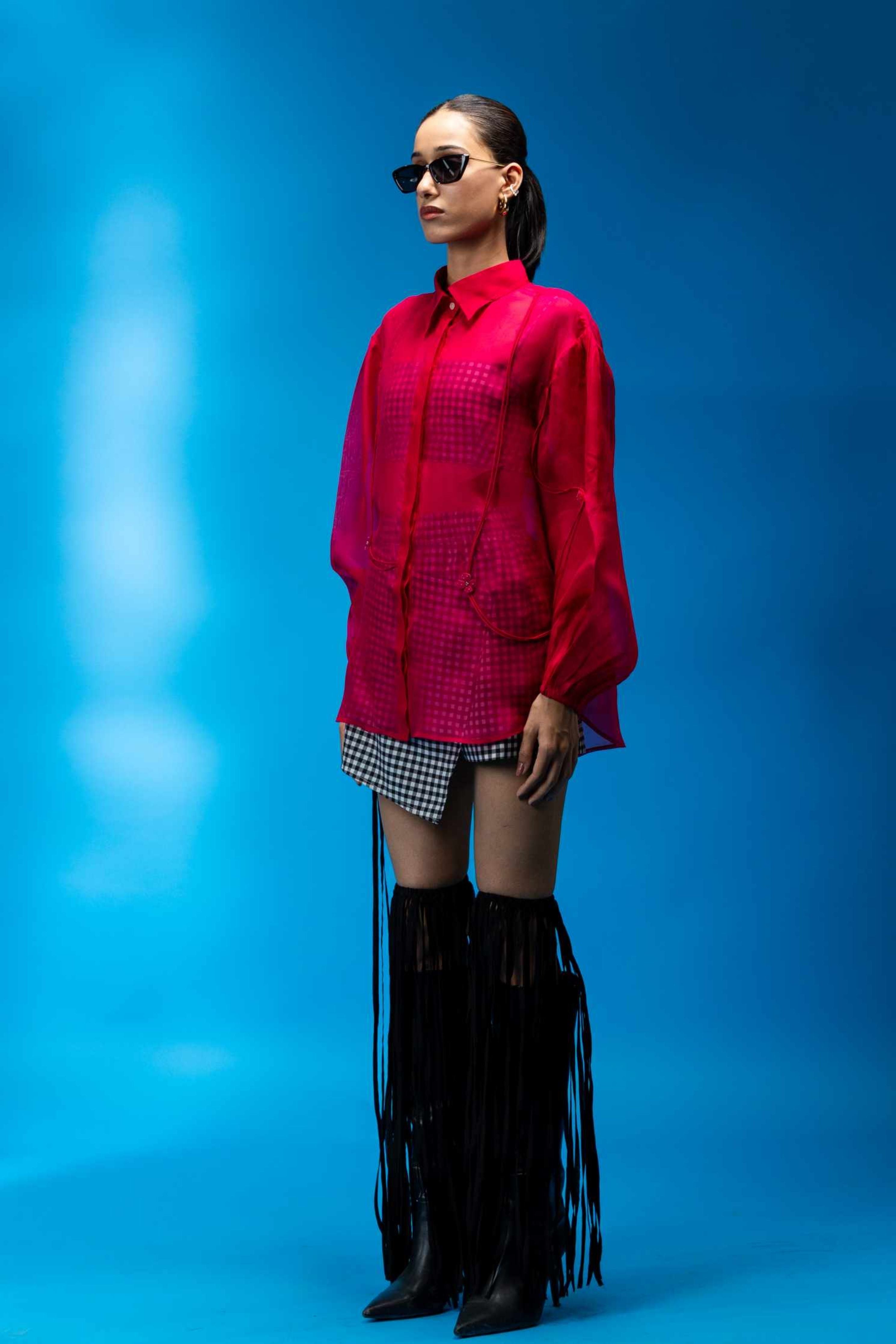 Magenta Zinnia Shirt