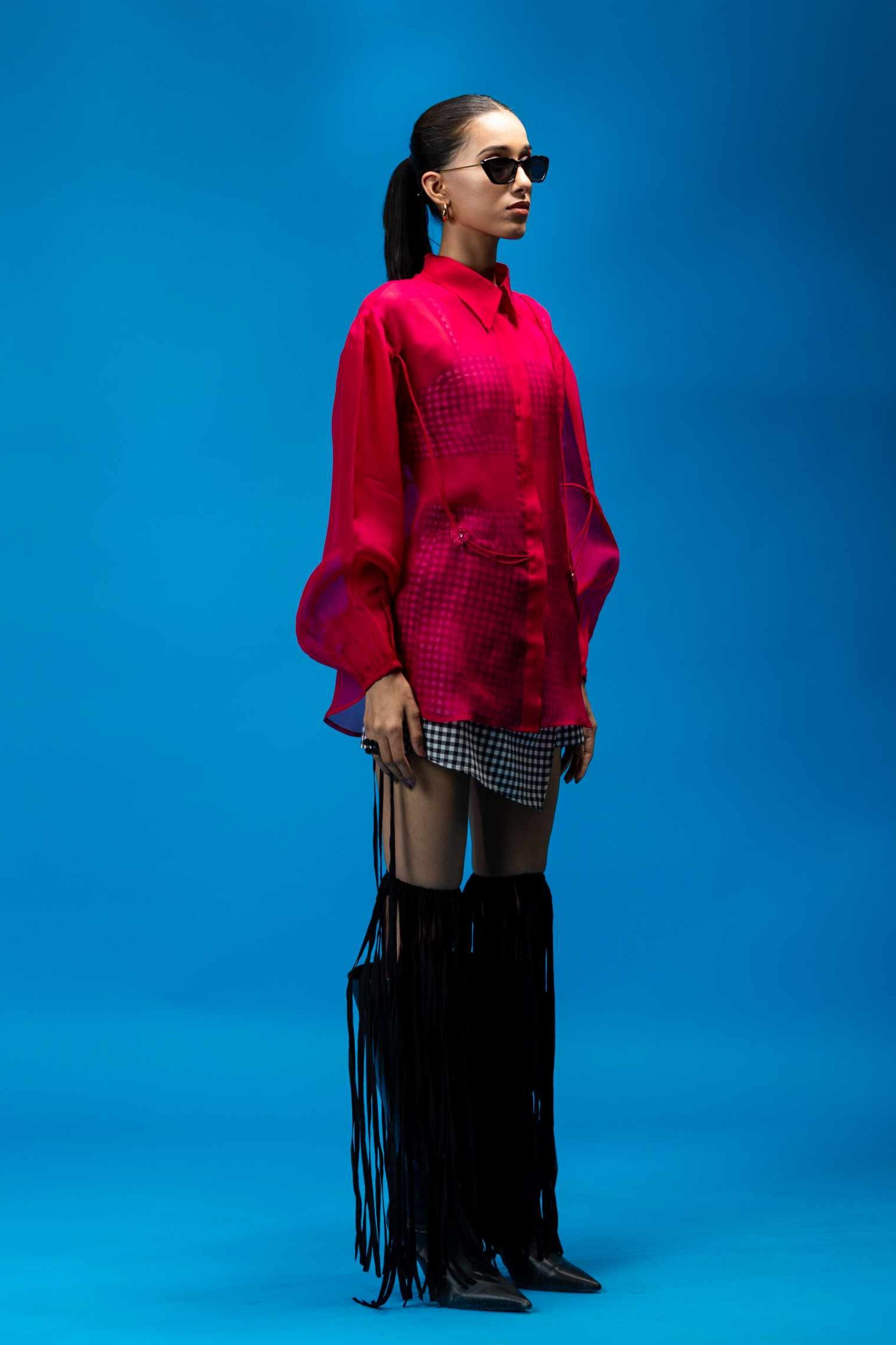 Magenta Zinnia Shirt