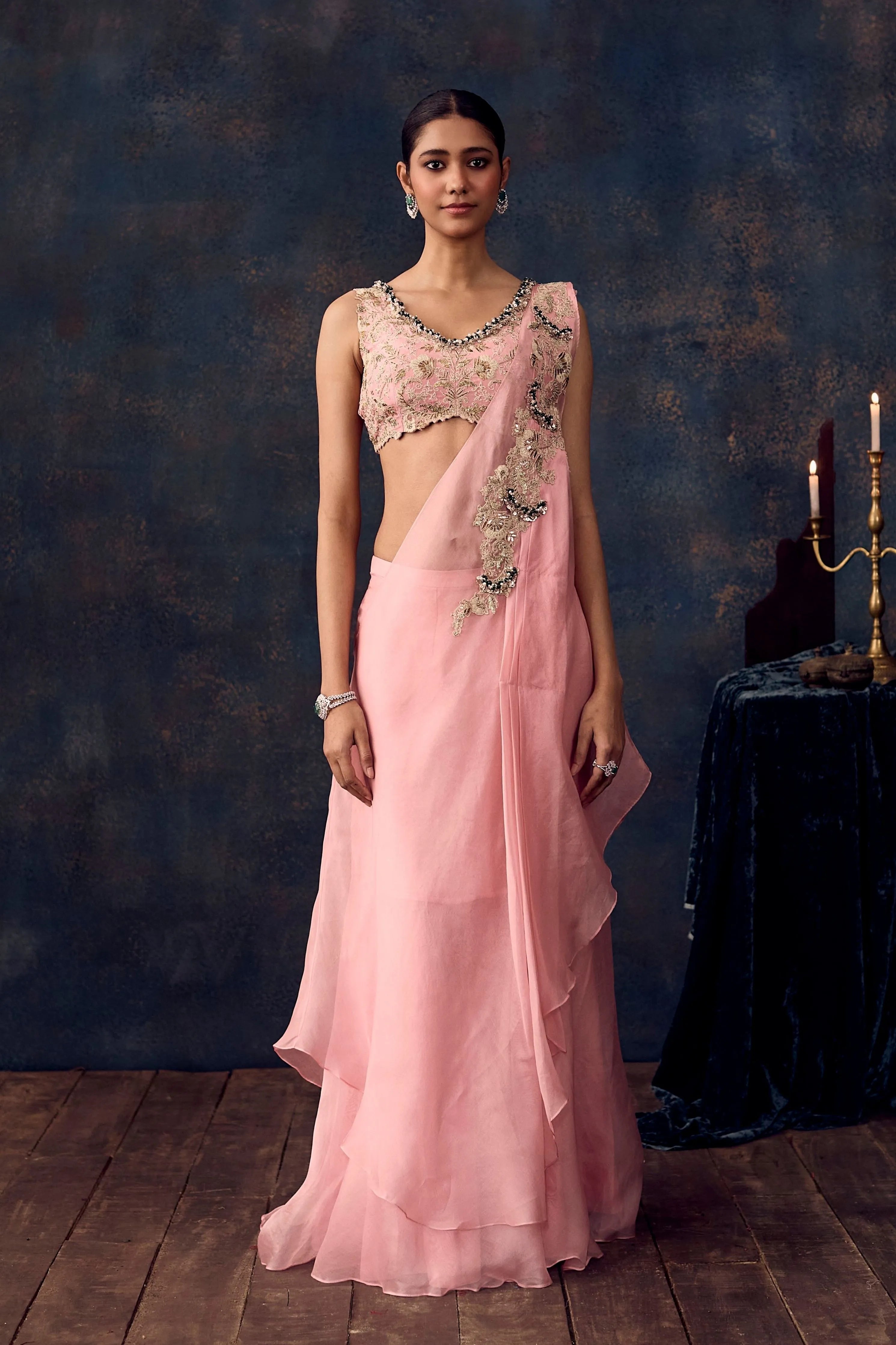 Up Mukesh Drape Set
