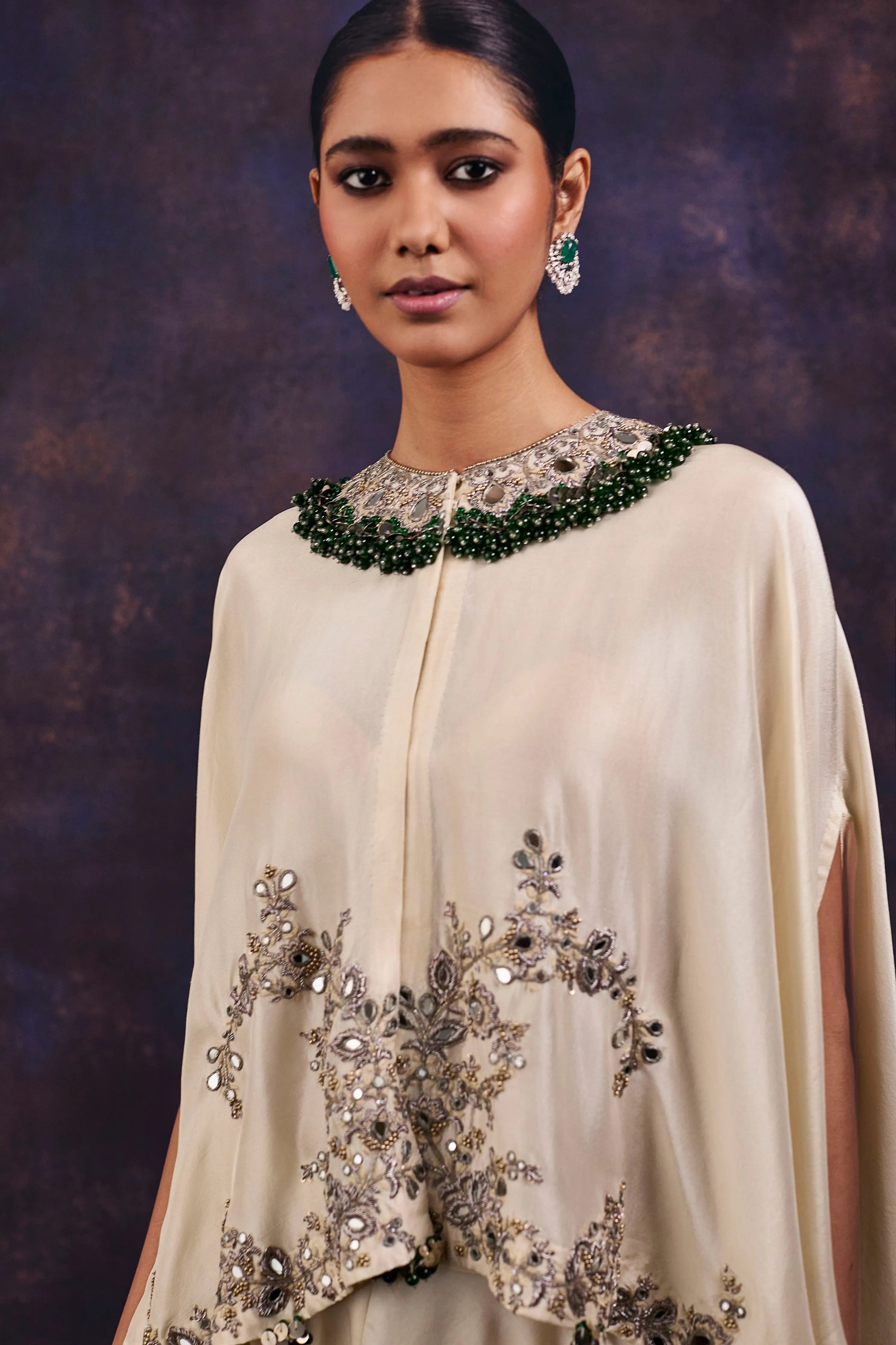 Sn Mirror Umbrella Kaftaan Set