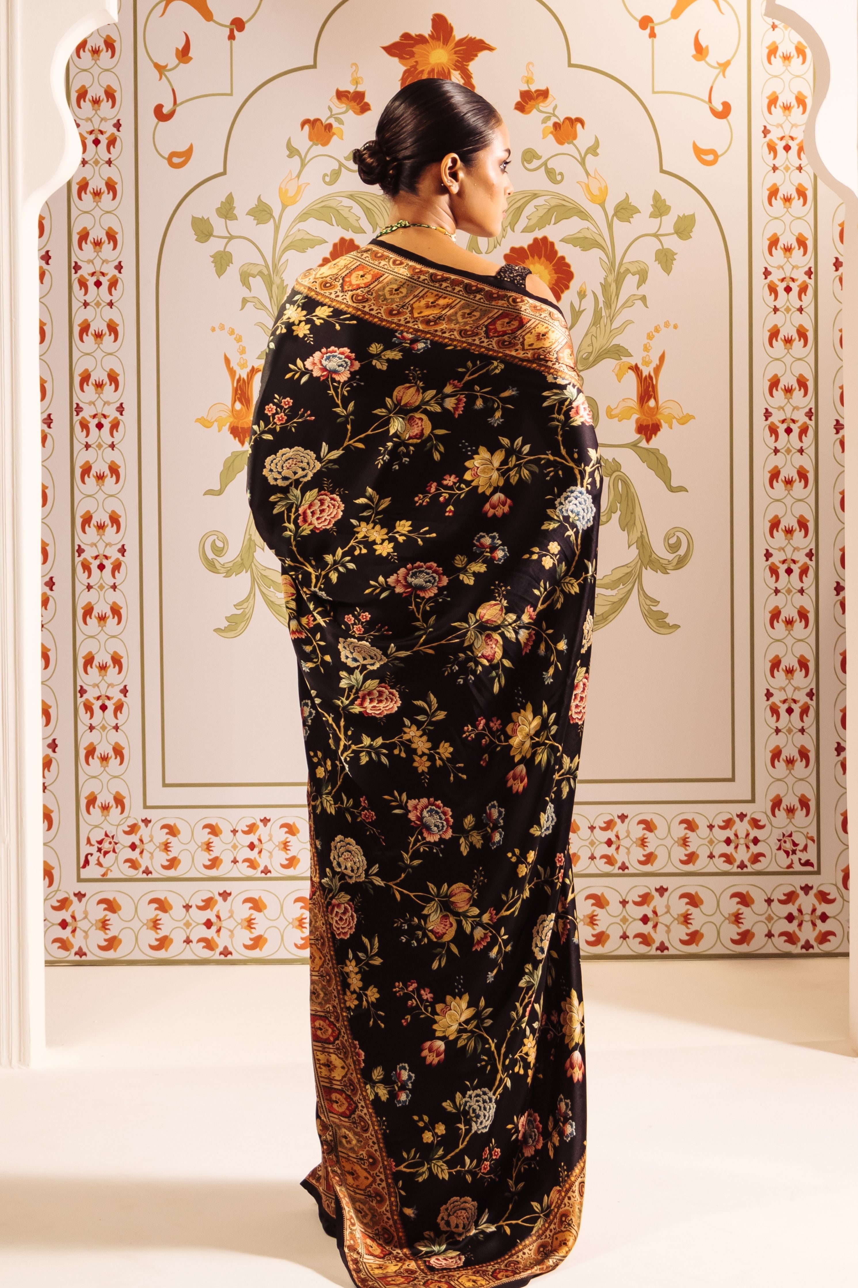 Zoya Black Saree