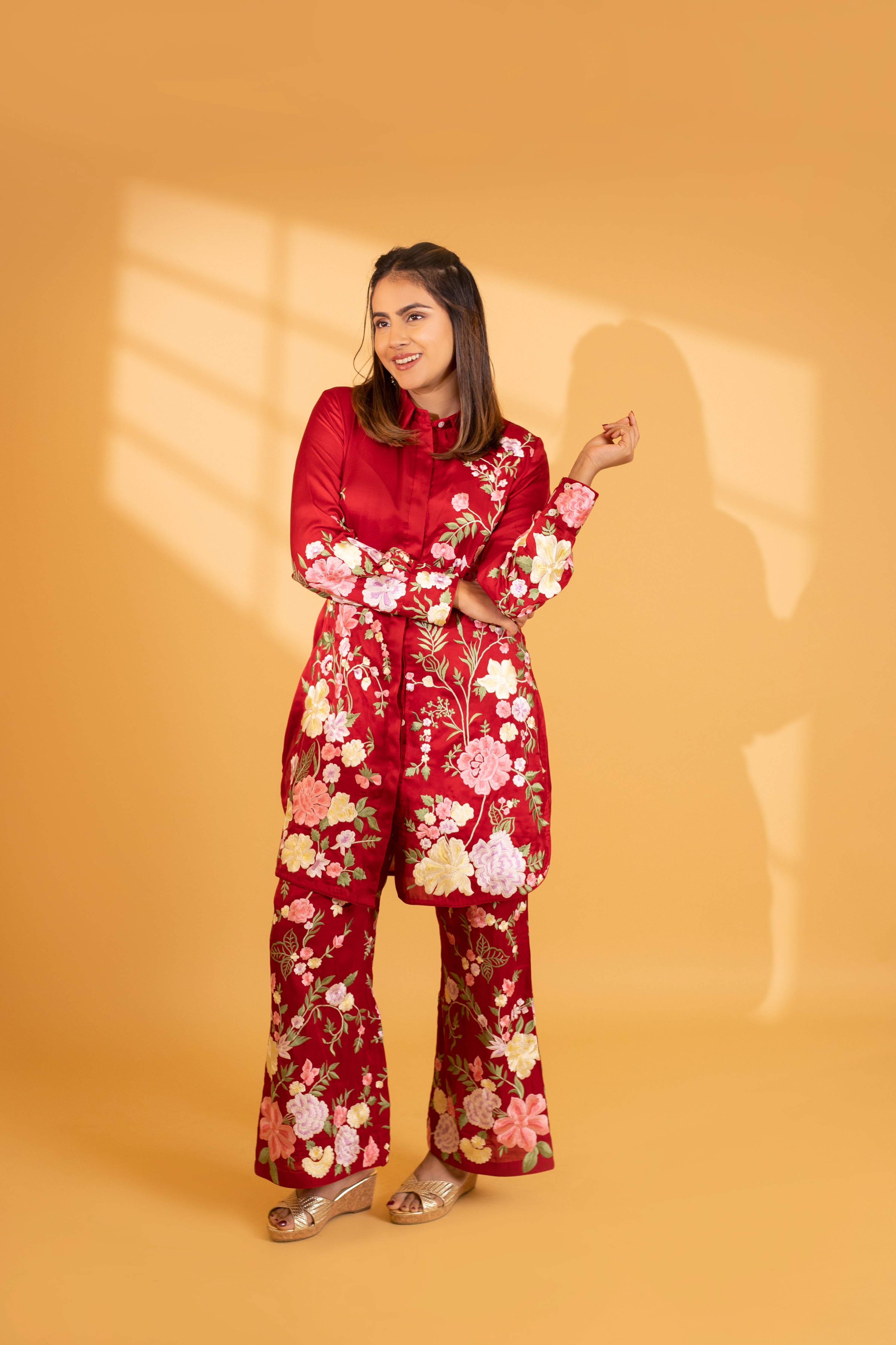 Rosette Red Co-Ord Set