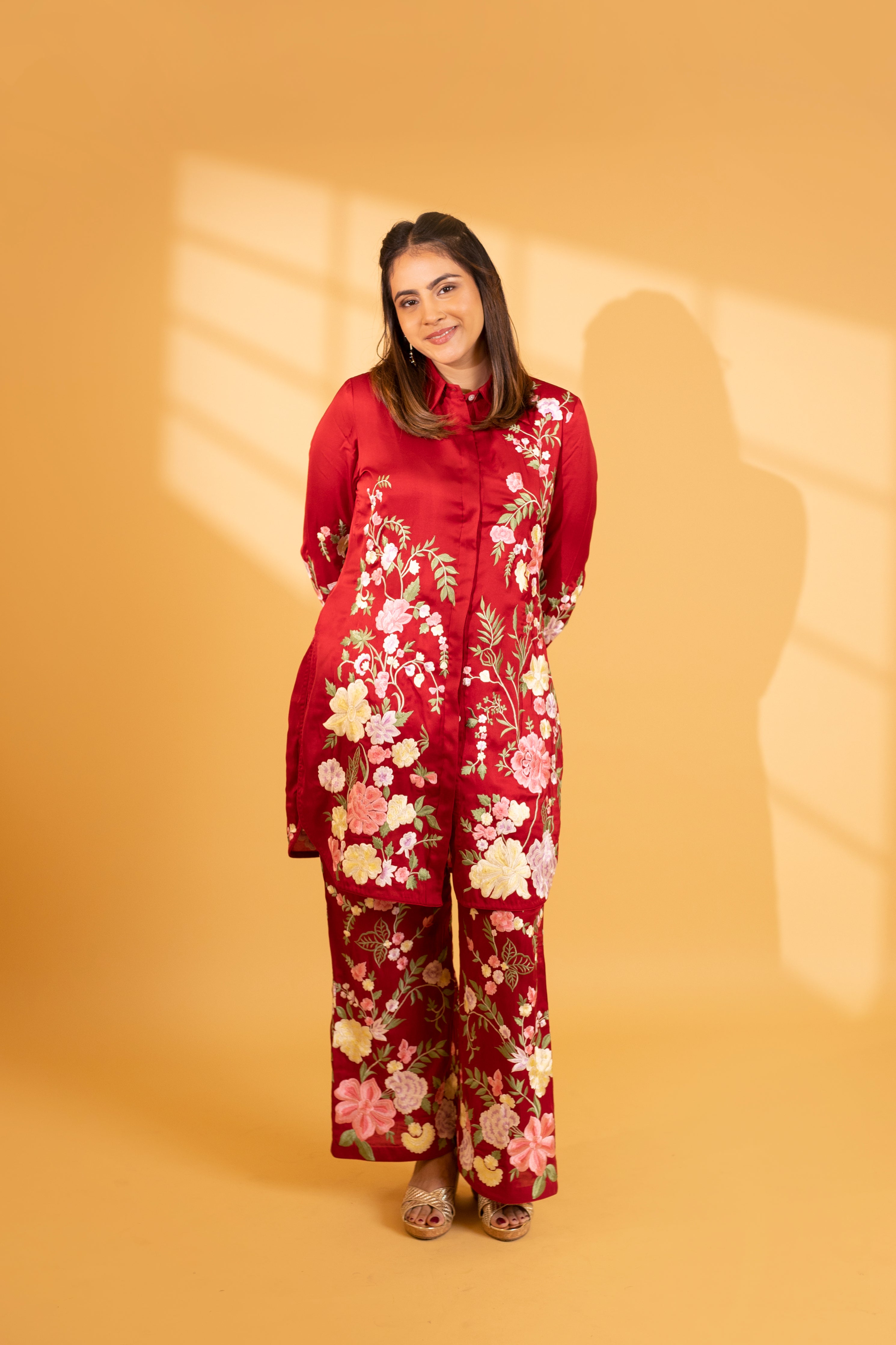 Rosette Red Co-Ord Set