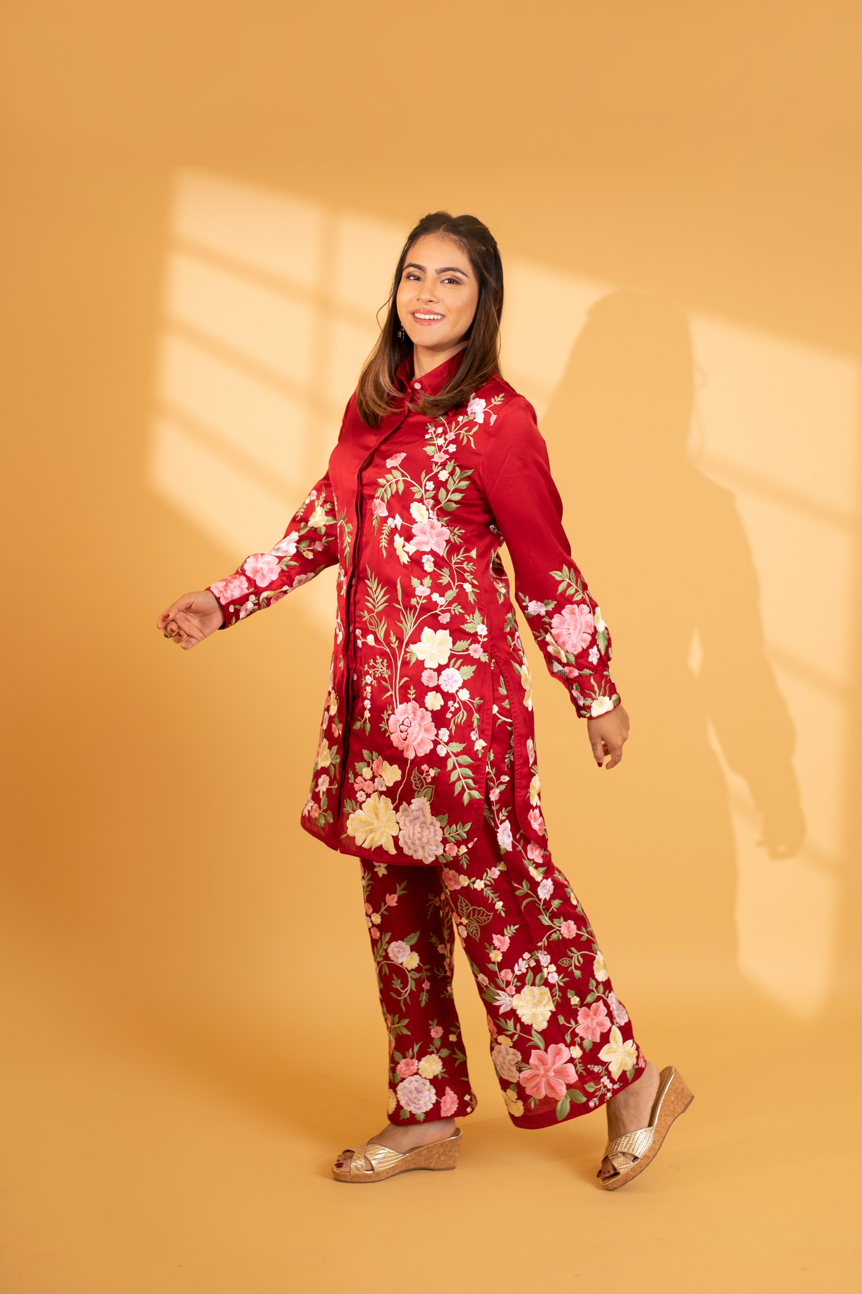 Rosette Red Co-Ord Set