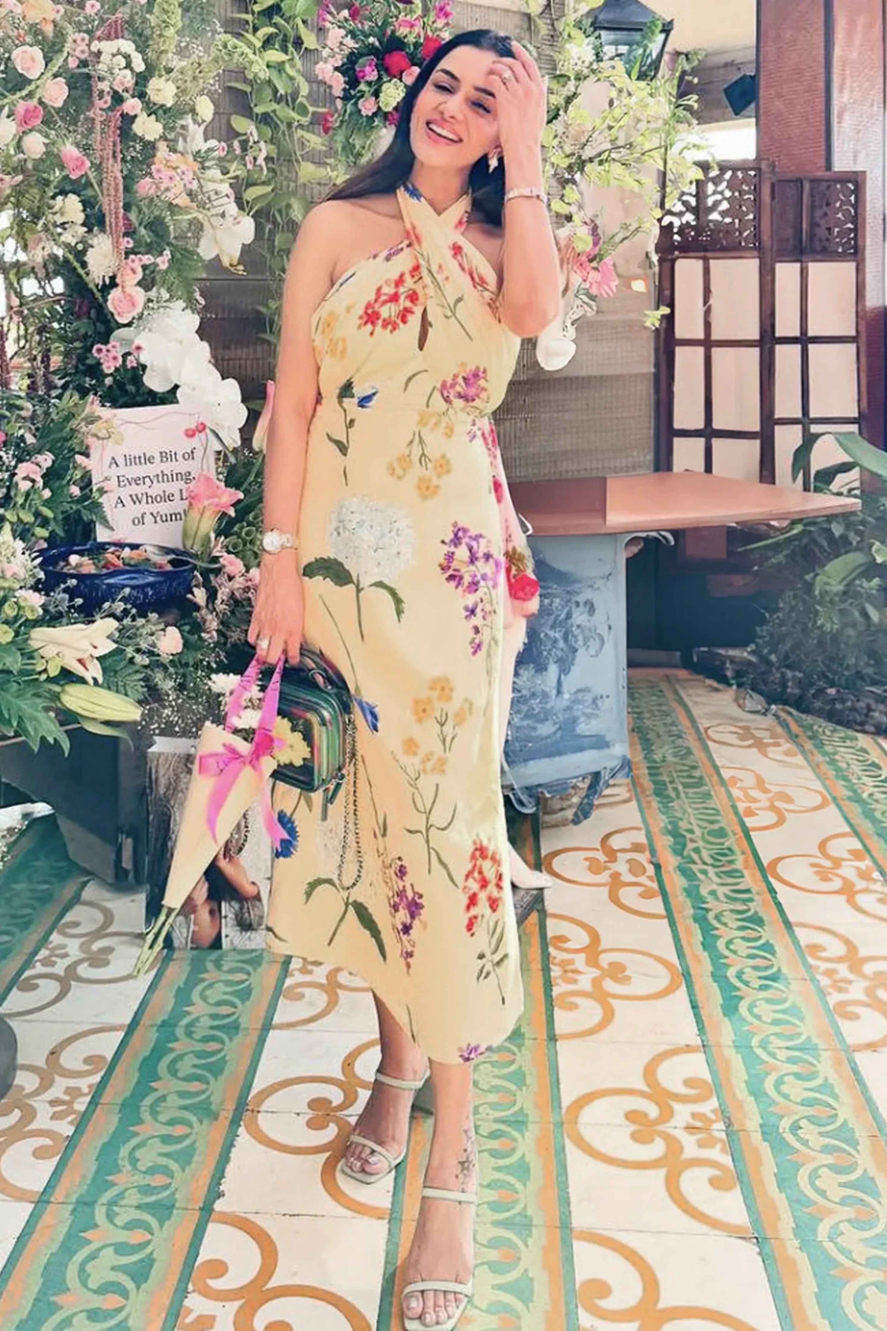 SMRITI KHANNA IN SAGE MAXI DRESS