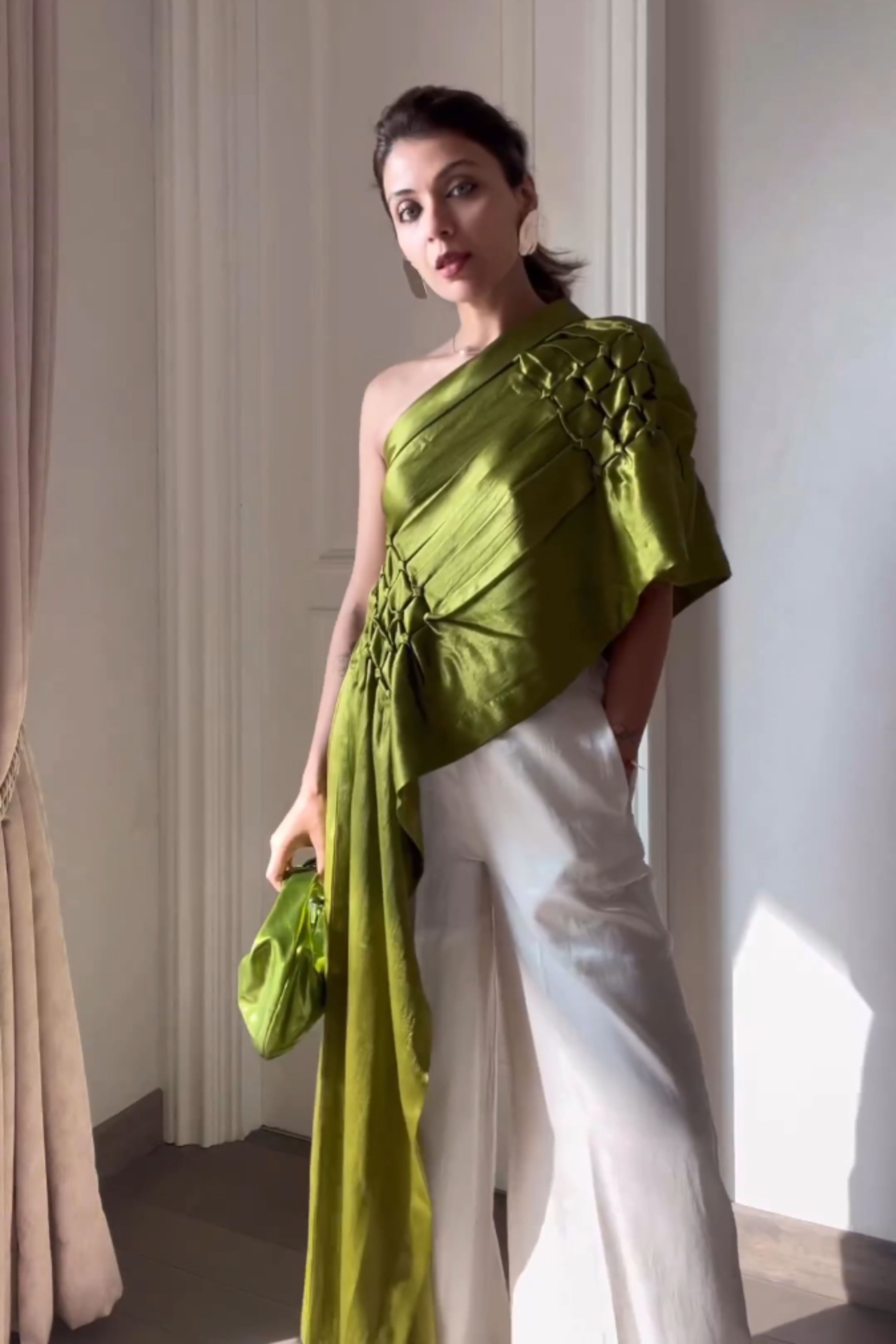 Pisa Top in Olive Green