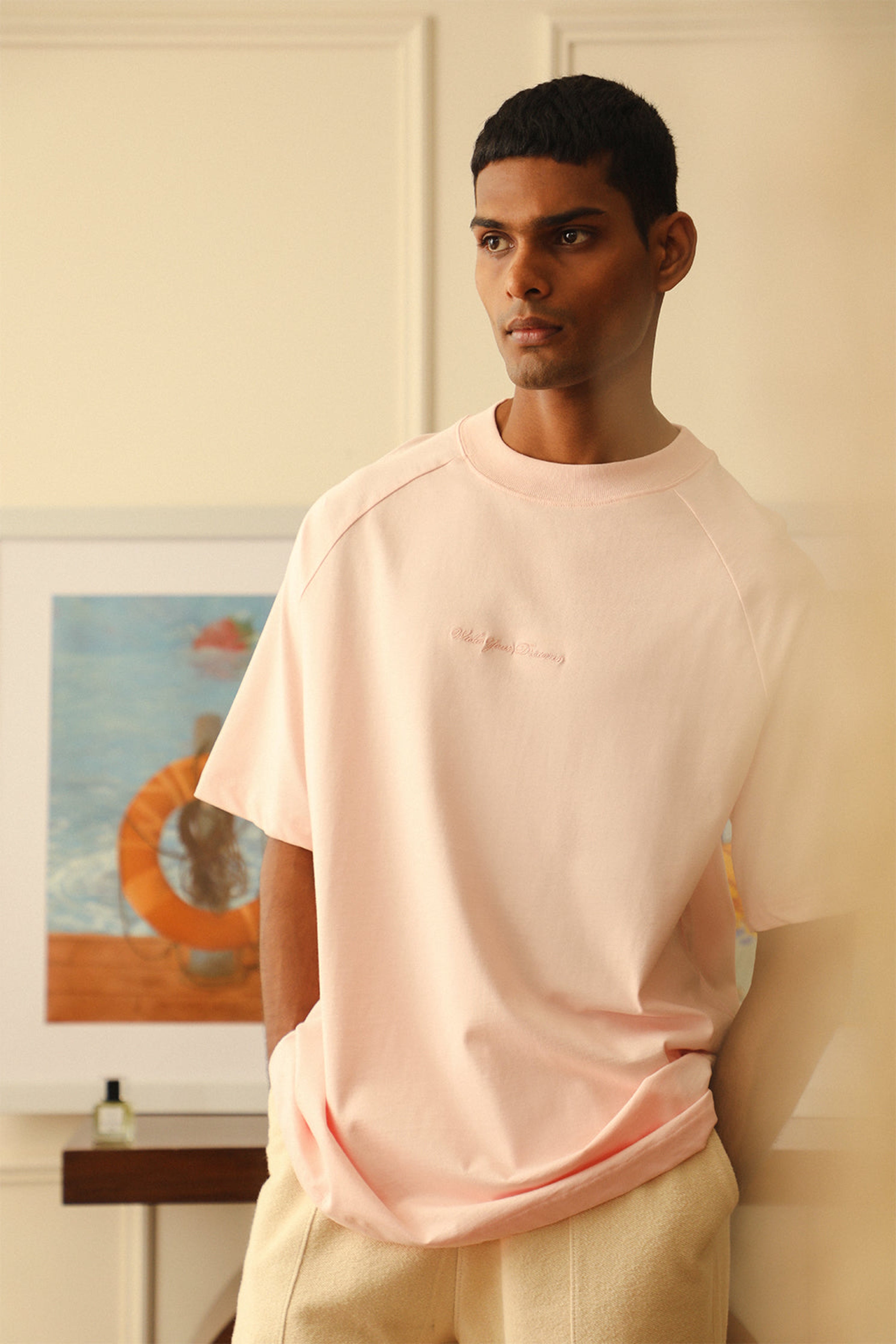 Mary's Rose Mock Neck T-Shirt