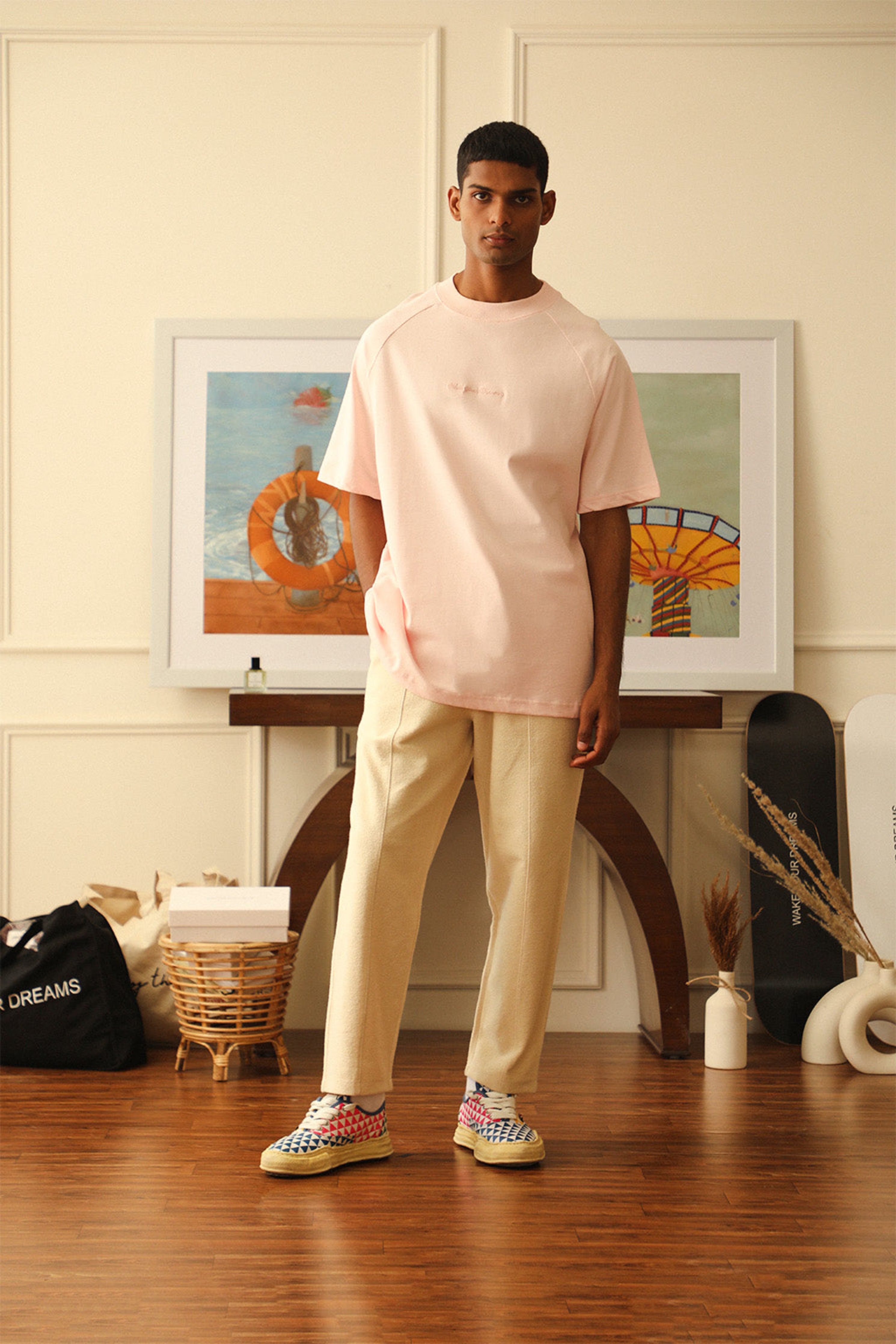 Mary's Rose Mock Neck T-Shirt