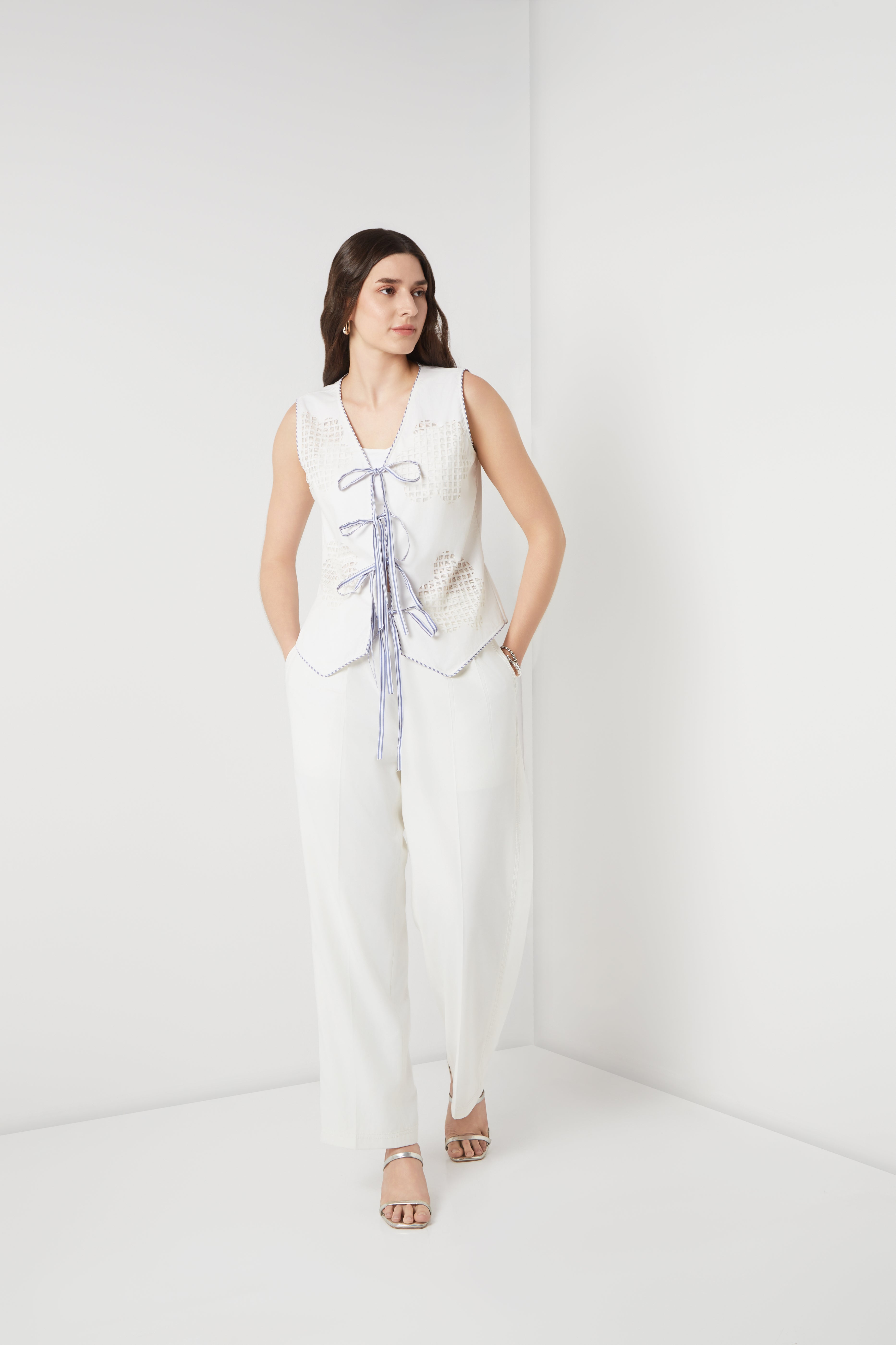 Handcrafted Tie-Up Vest