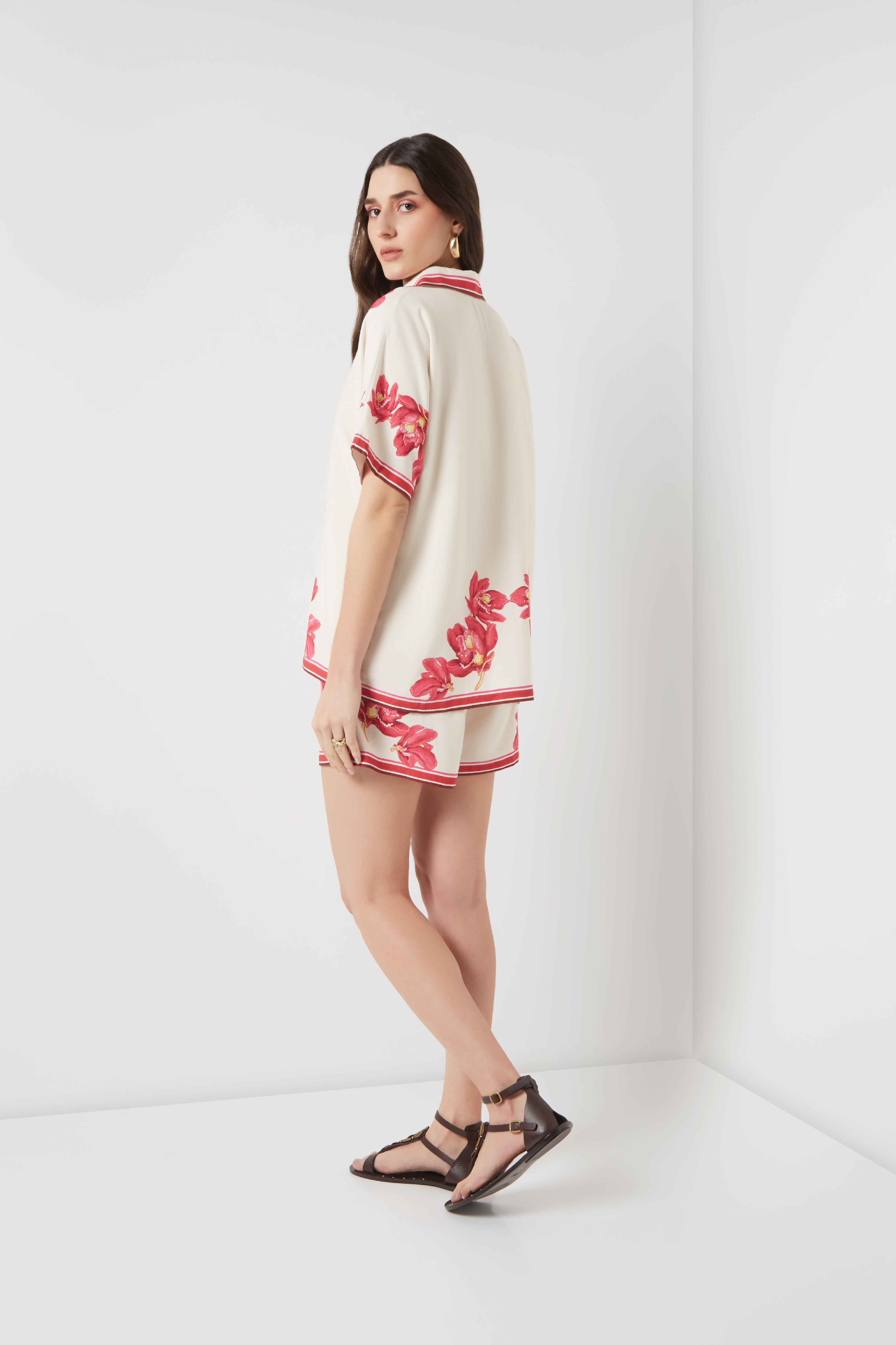 Scarlet Bloom Shorts