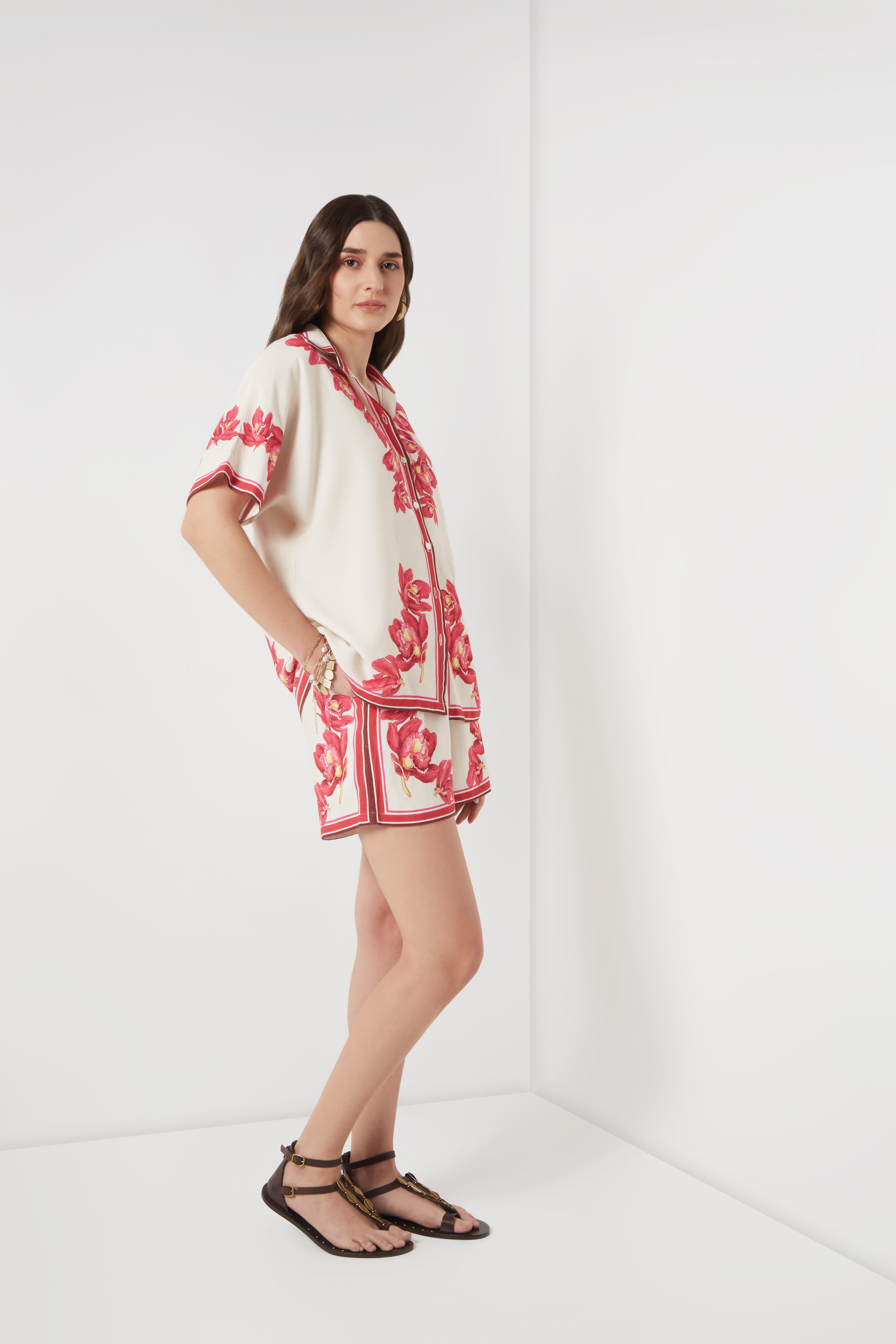 Scarlet Bloom Shorts