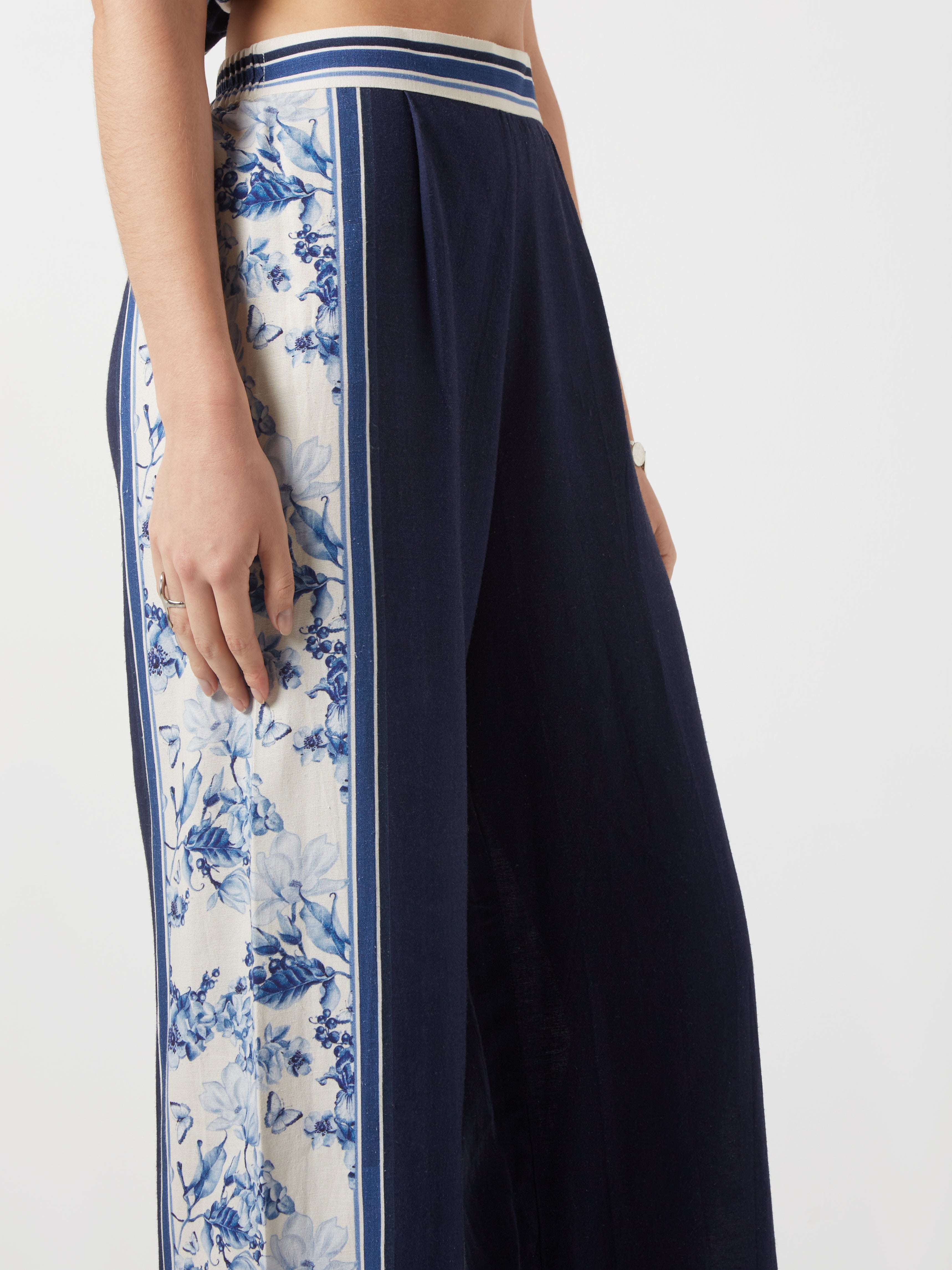 Bleu Creme Bloked Co-Ord Set