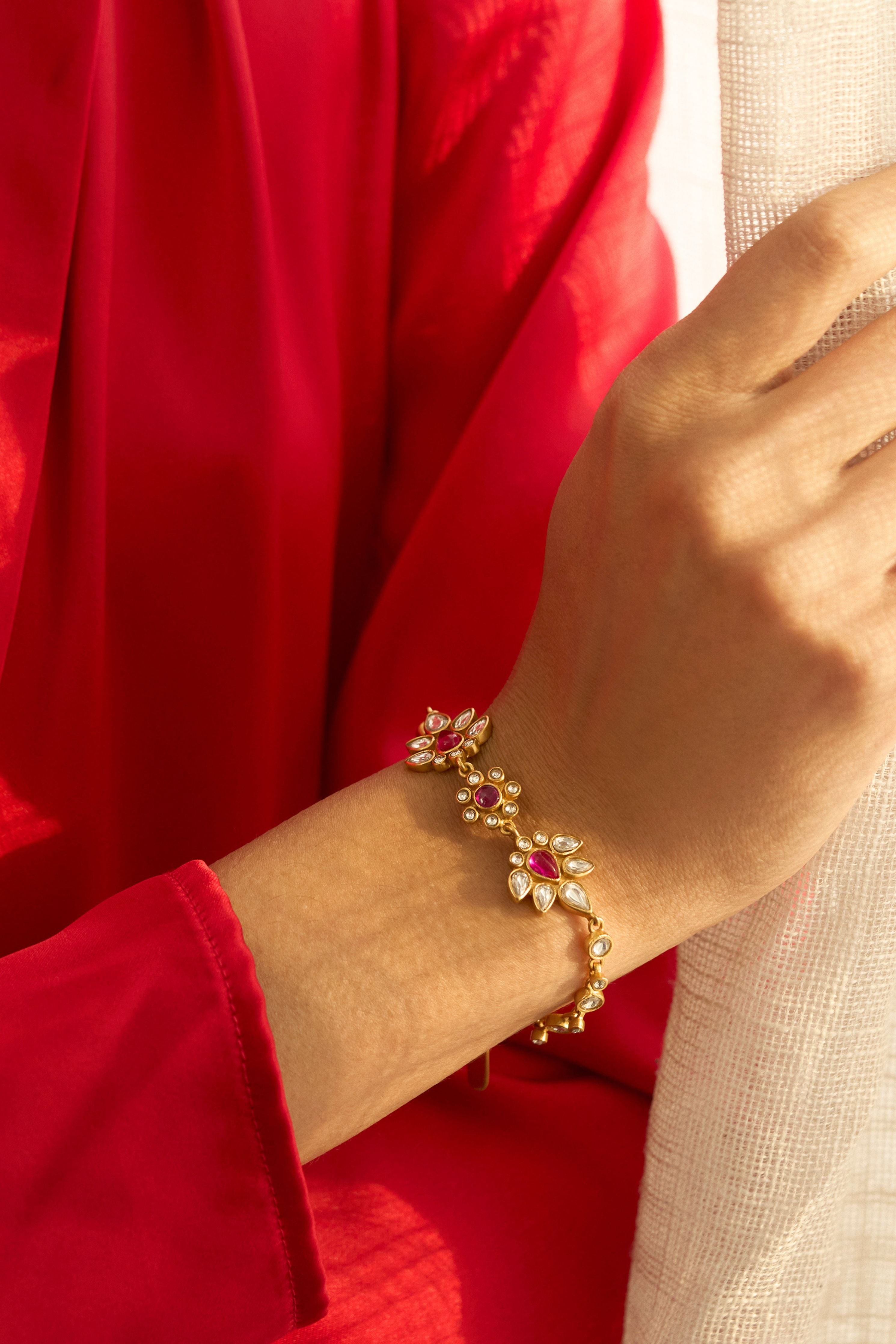 Gulmohar Crimson Bracelet