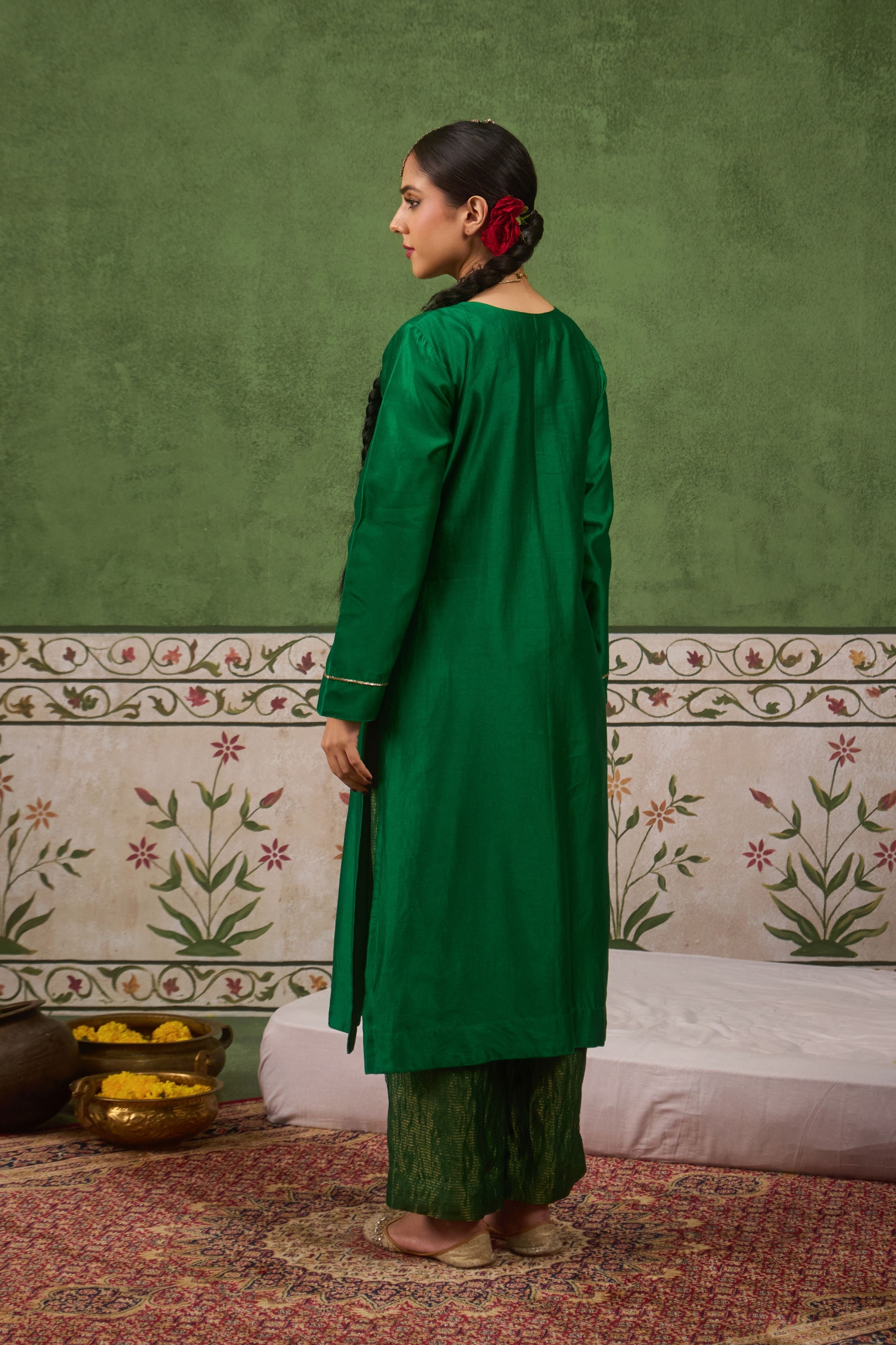 Inayat 2.0 Panna Green Kurta Set