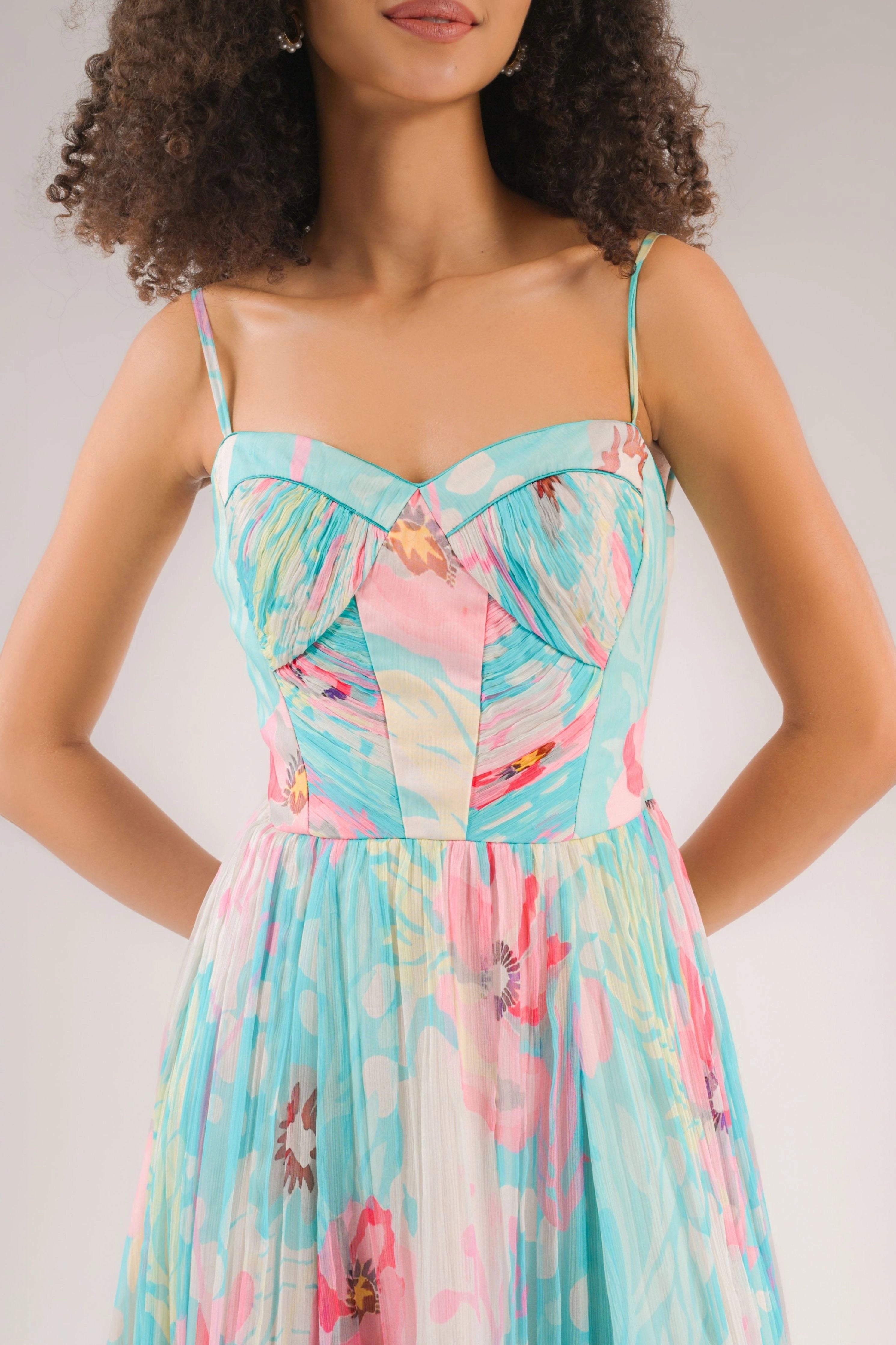 Dahlia Blue Floral Dress