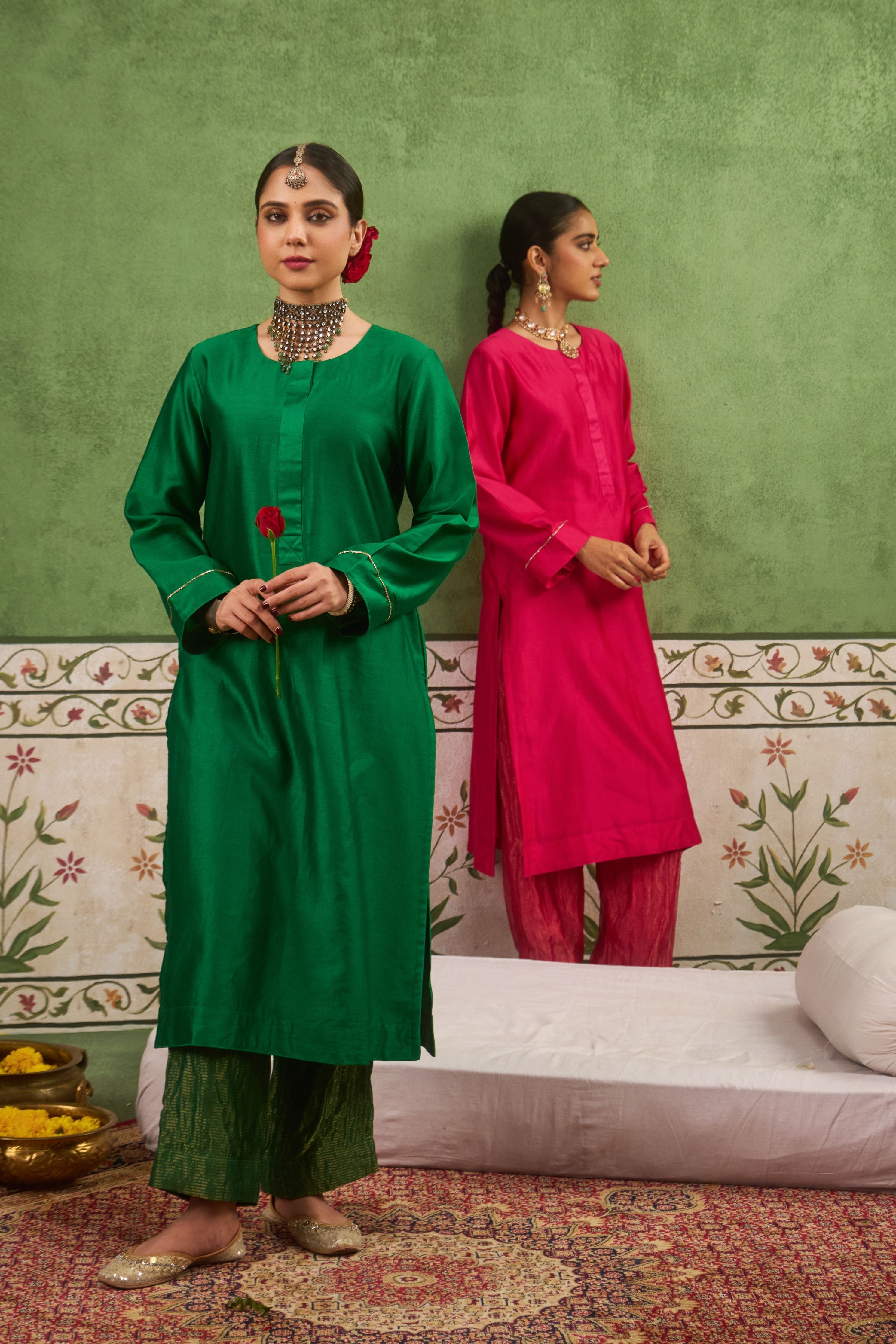 Inayat 2.0 Panna Green Kurta Set