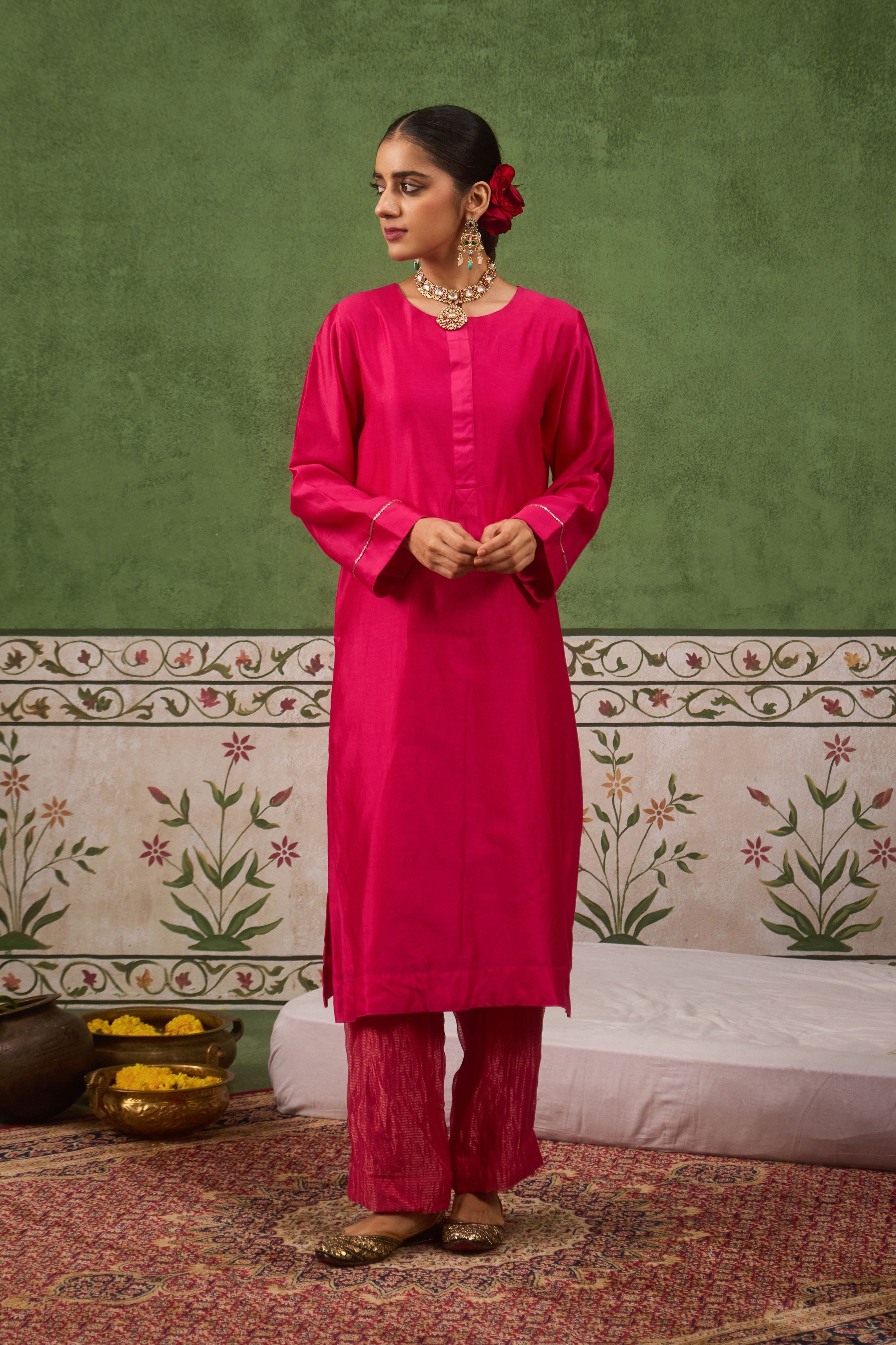 Inayat 2.0 Hot Pink Kurta Set