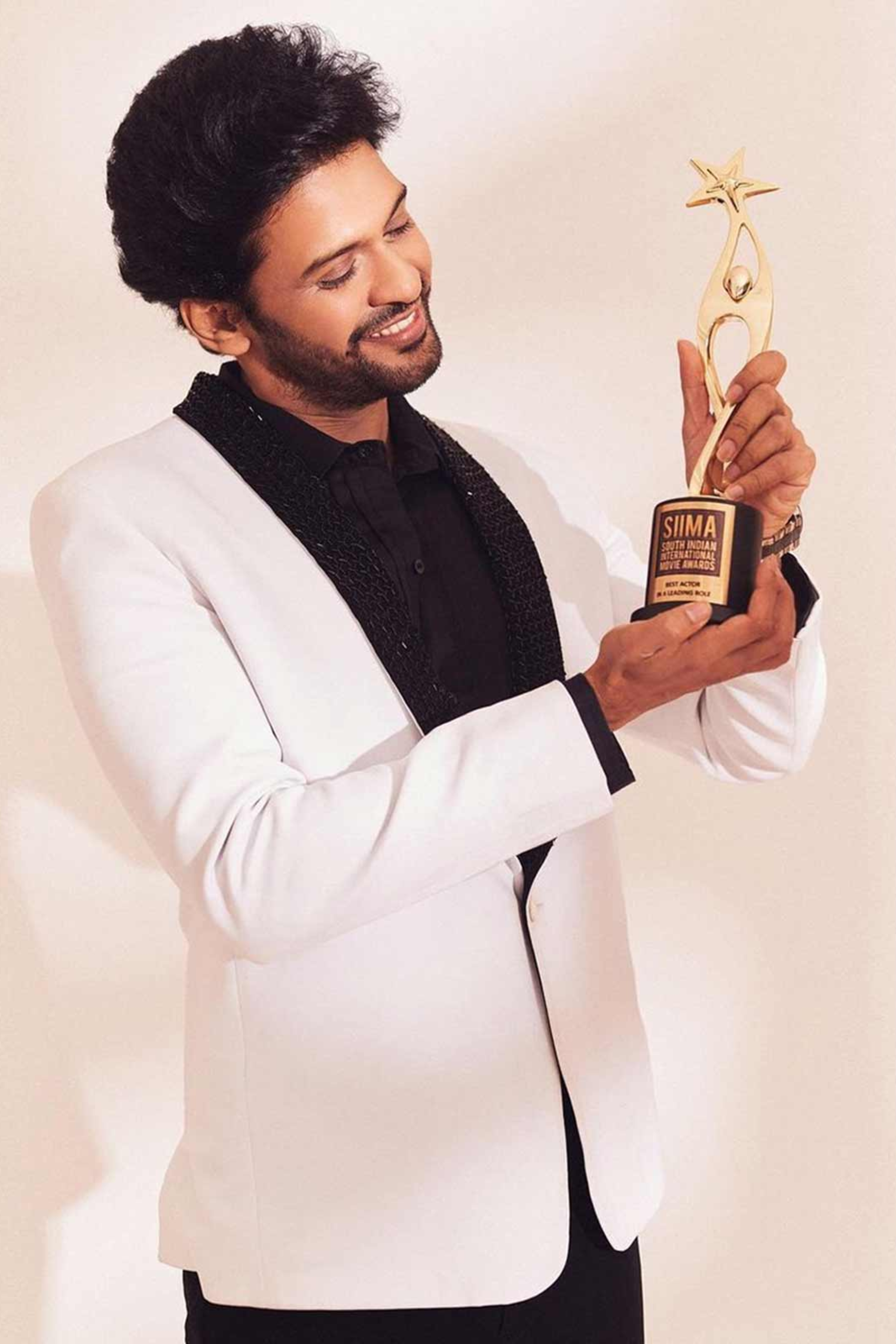 Naveen Polishetty In Stone Ivory Blazer set