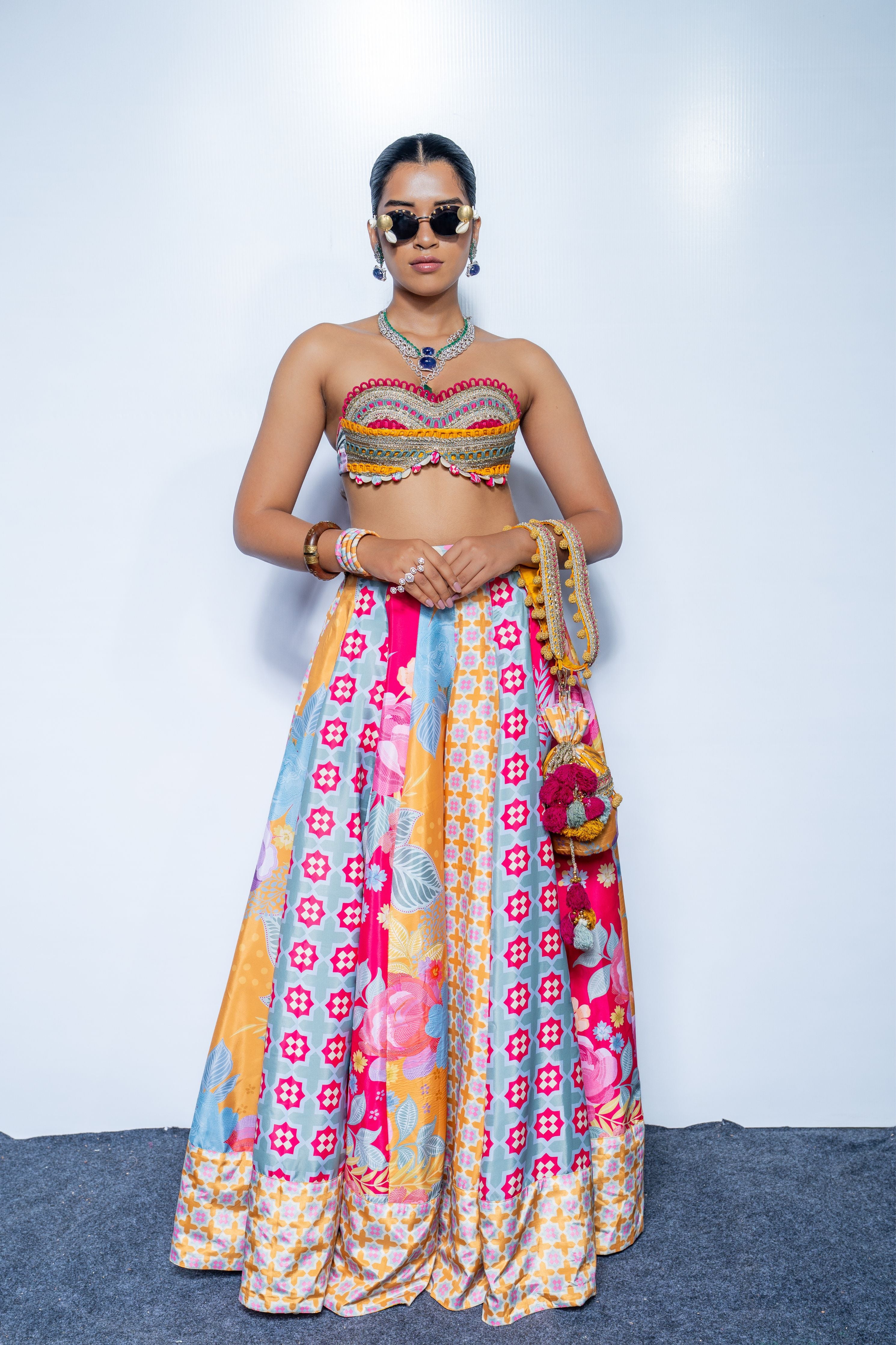 Mosaic Lehenga Set
