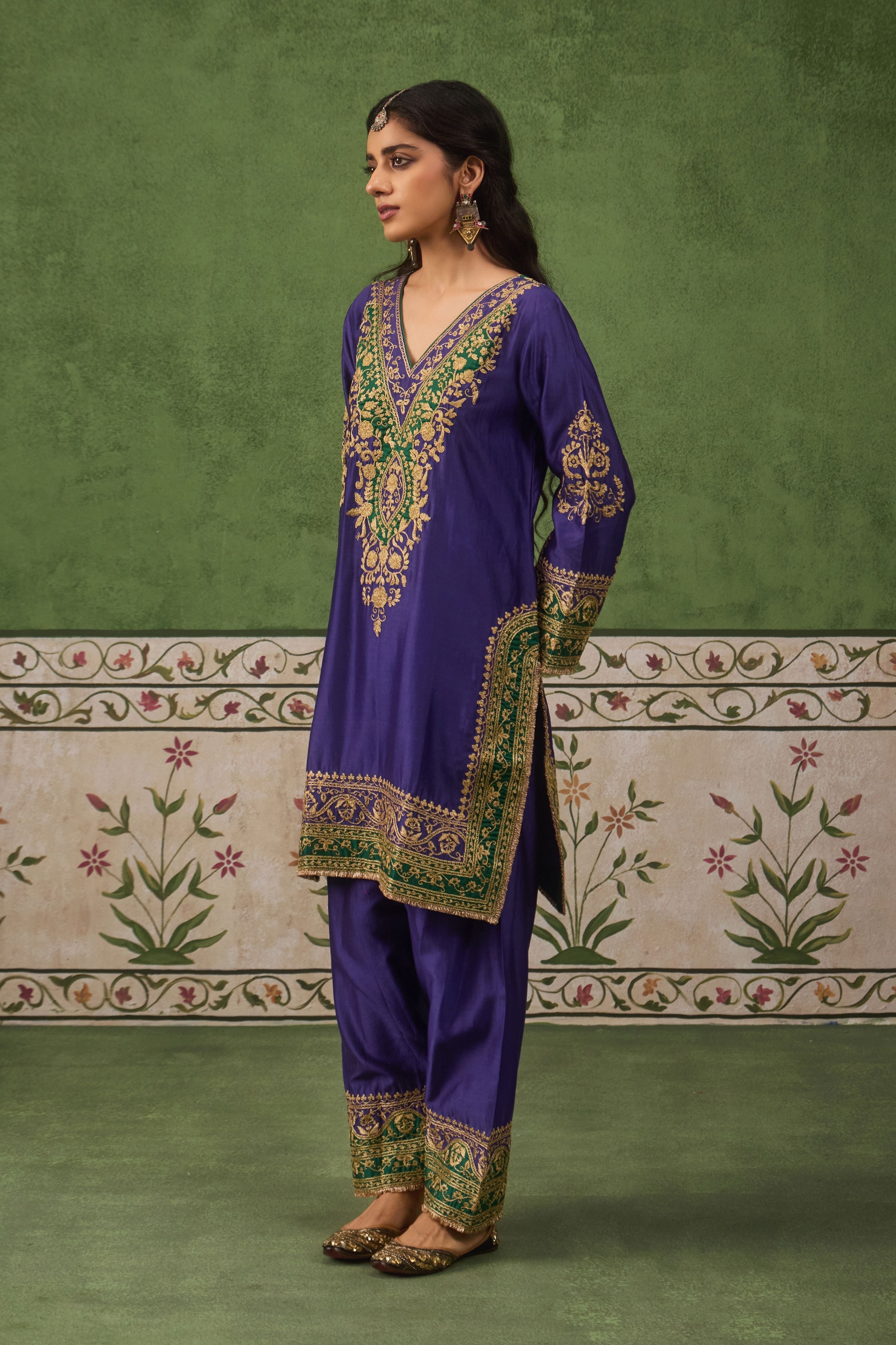 Inayat 2.0 Blue Green Kurta Set