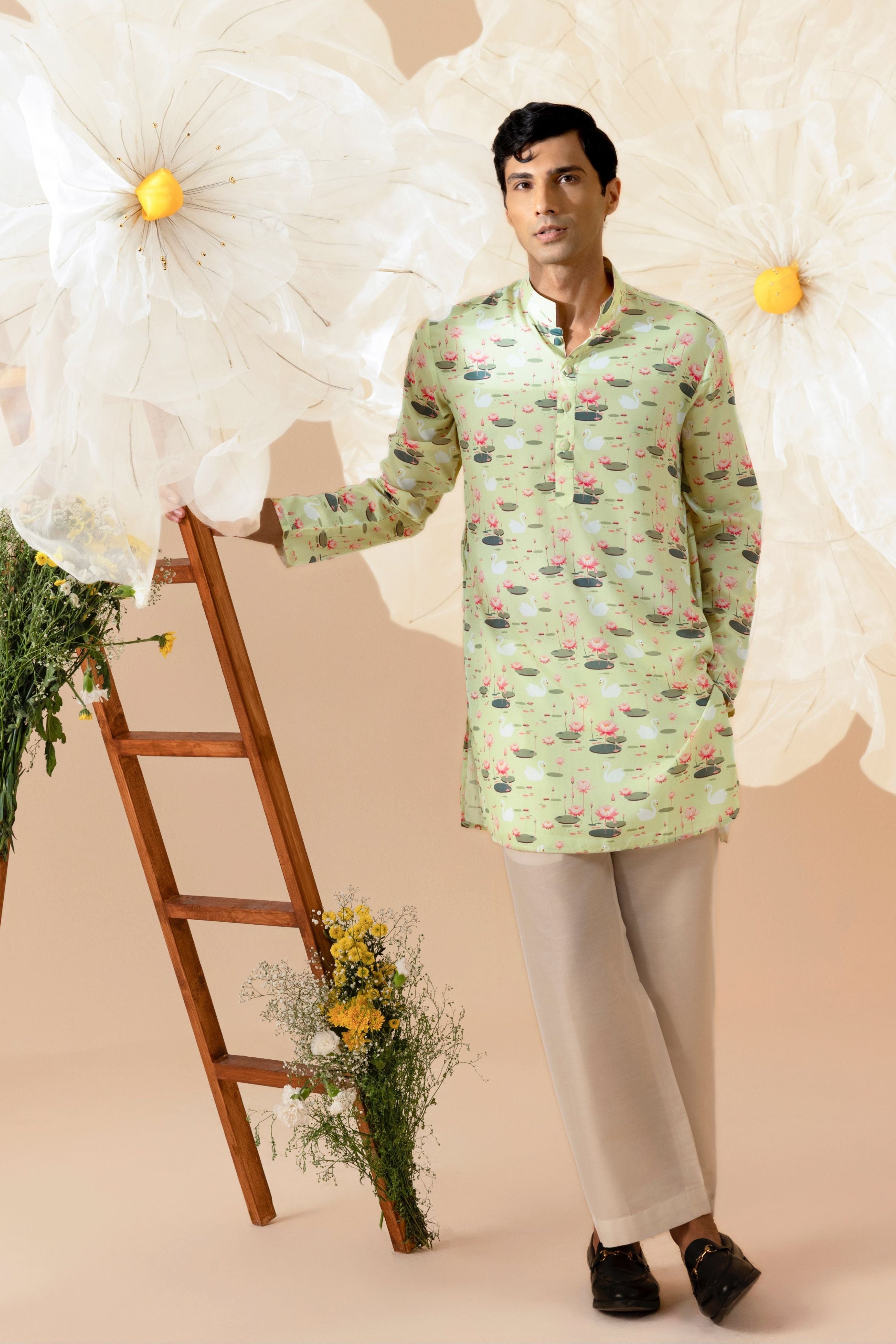 Pond of Dreams - Silk Kurta