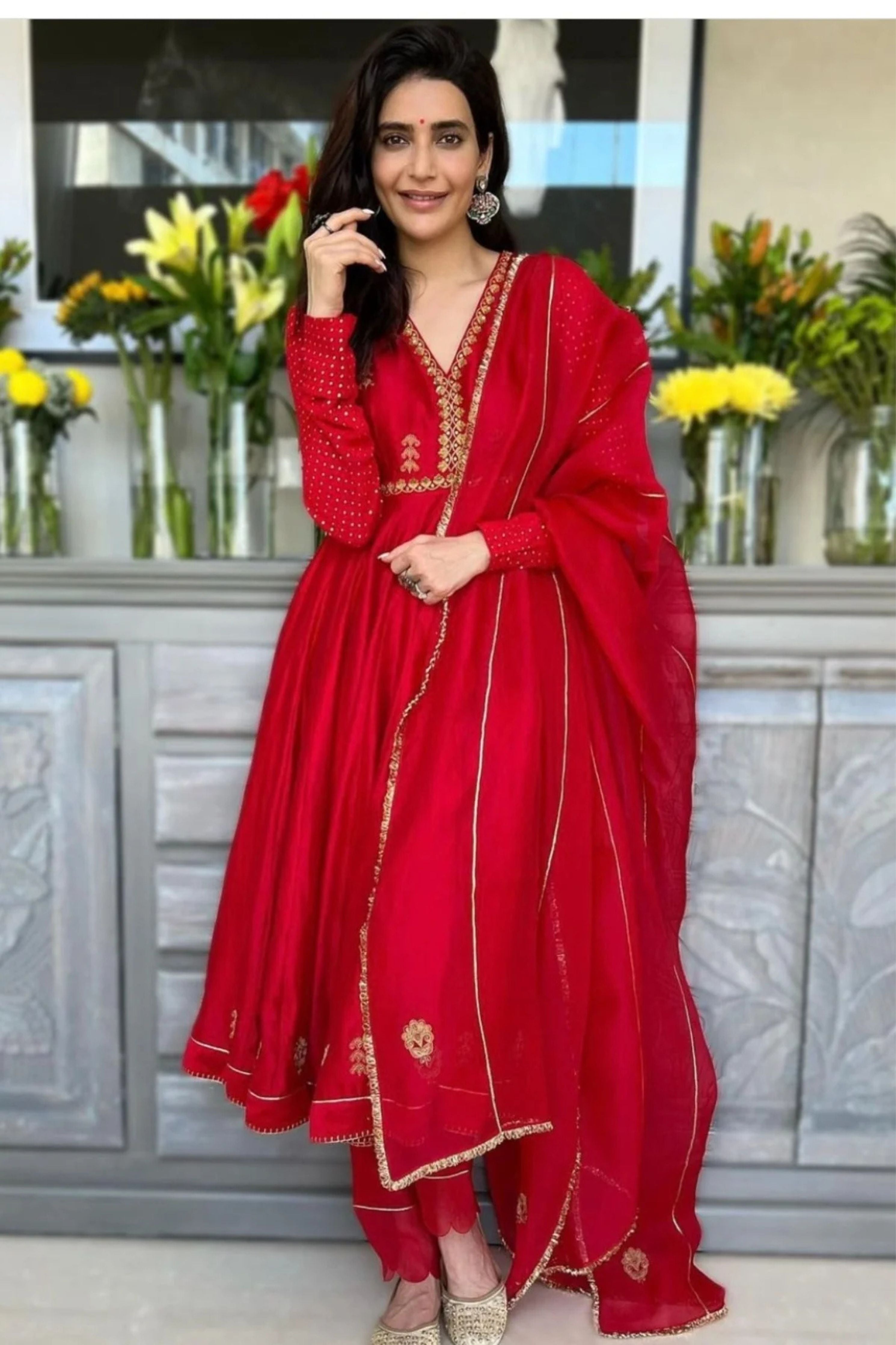 Karishma Tanna In Nisha Kali Kurta