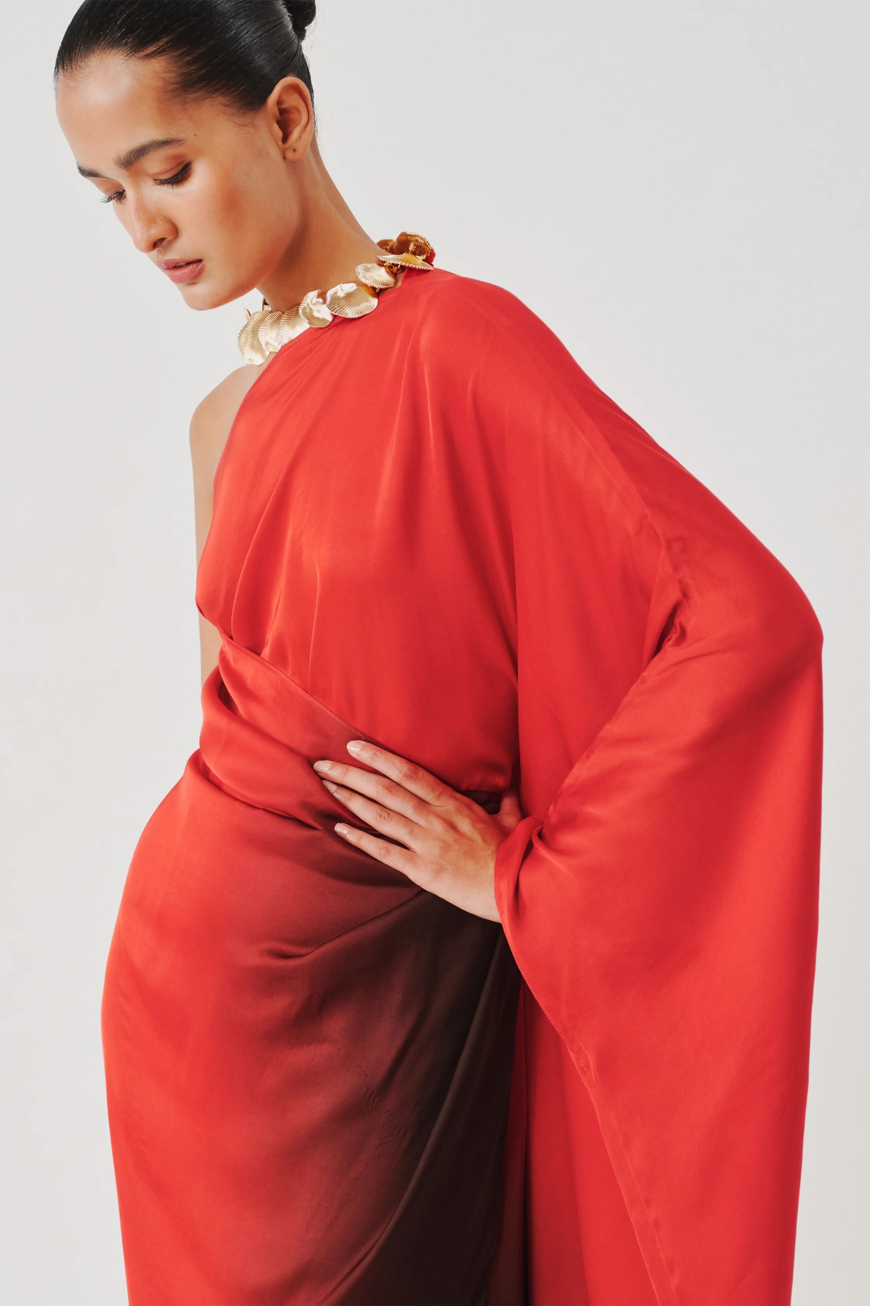 Burning Crimson Kaftan