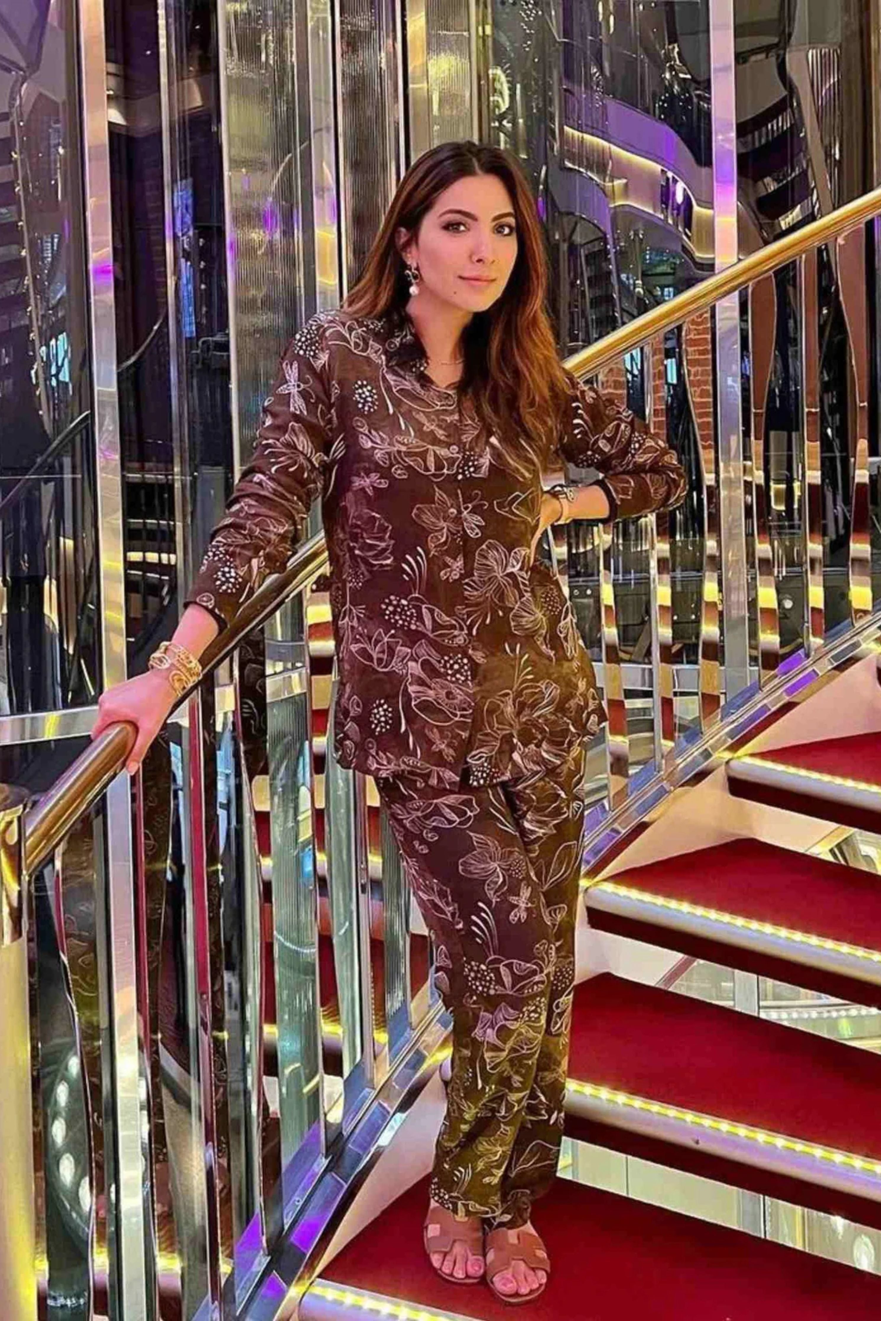 Niki Mehra in Reverie Brown Set