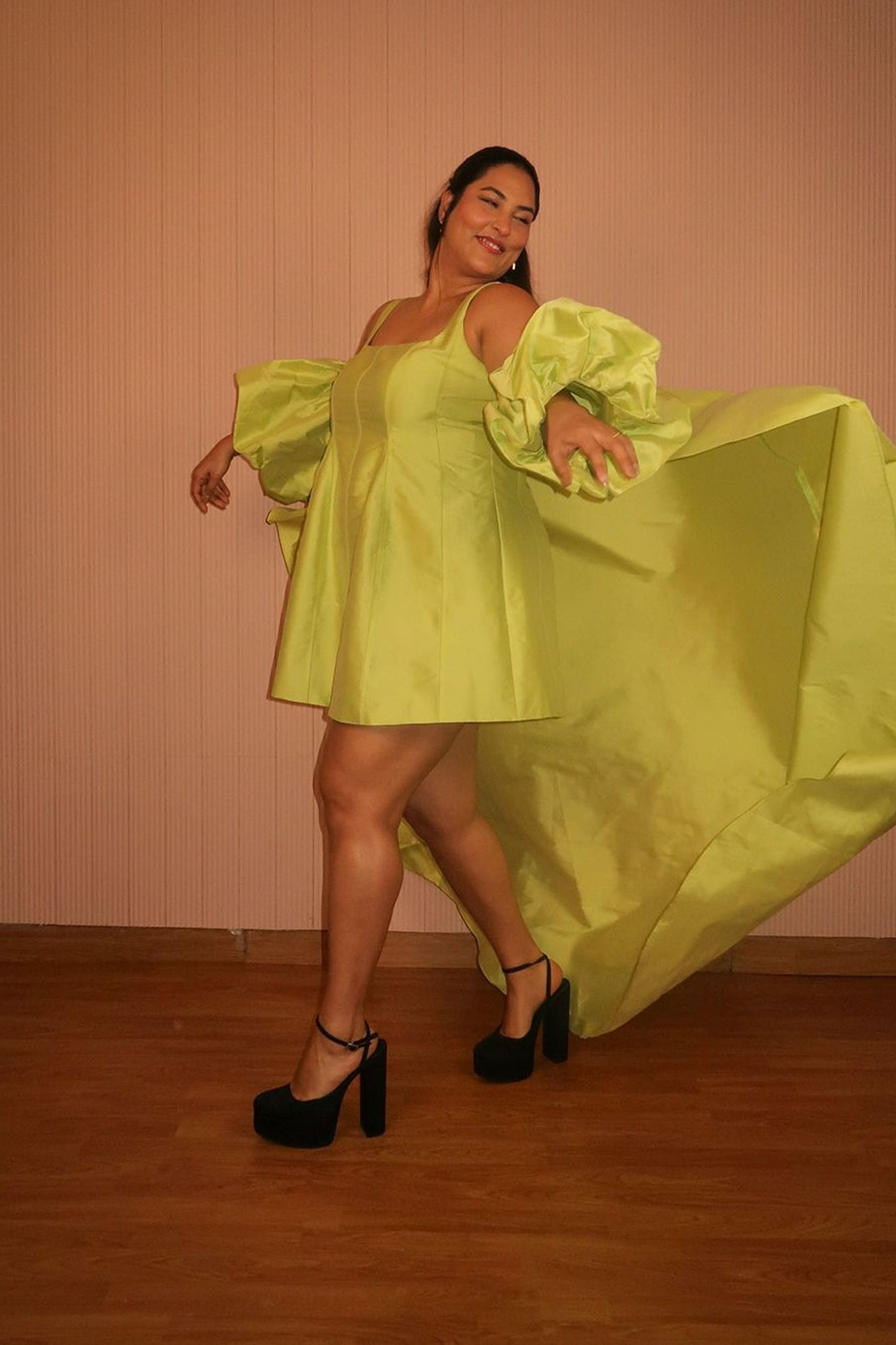 Sakshi Sindwani In Short Dress With Piping Detail