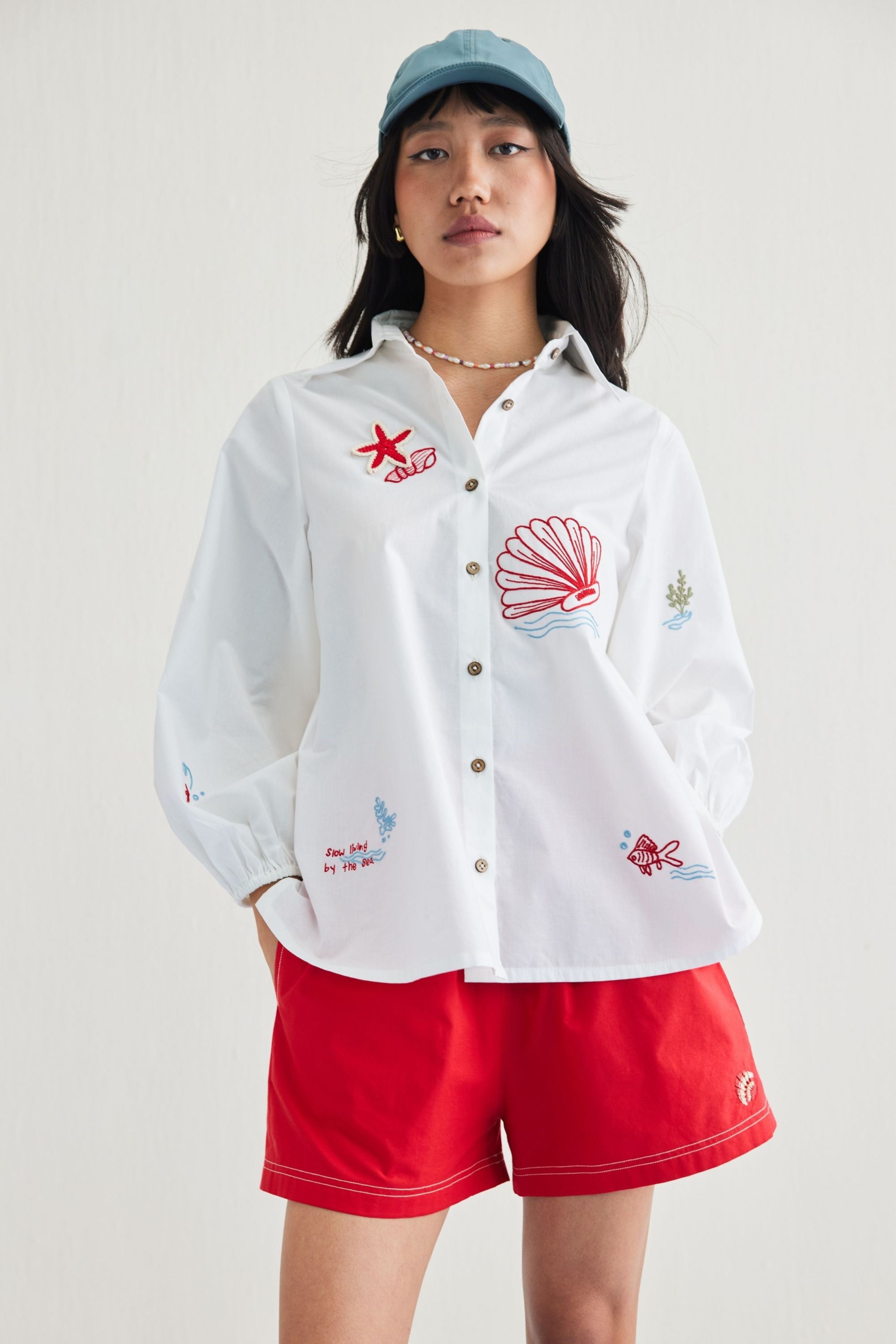 Deepika Reddy In By The Sea Classic Shirt